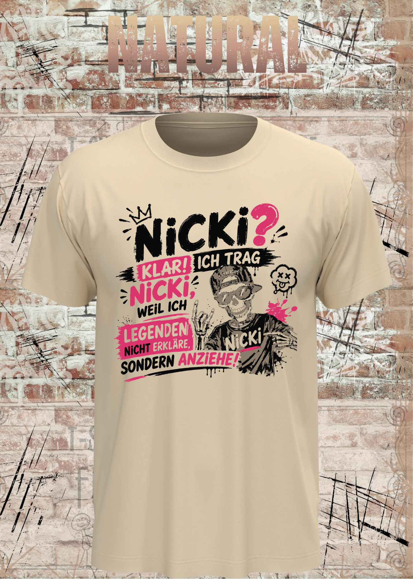 Nicki T-Shirt „Ich trag Nicki“ | Lustiges Legenden Shirt Unisex