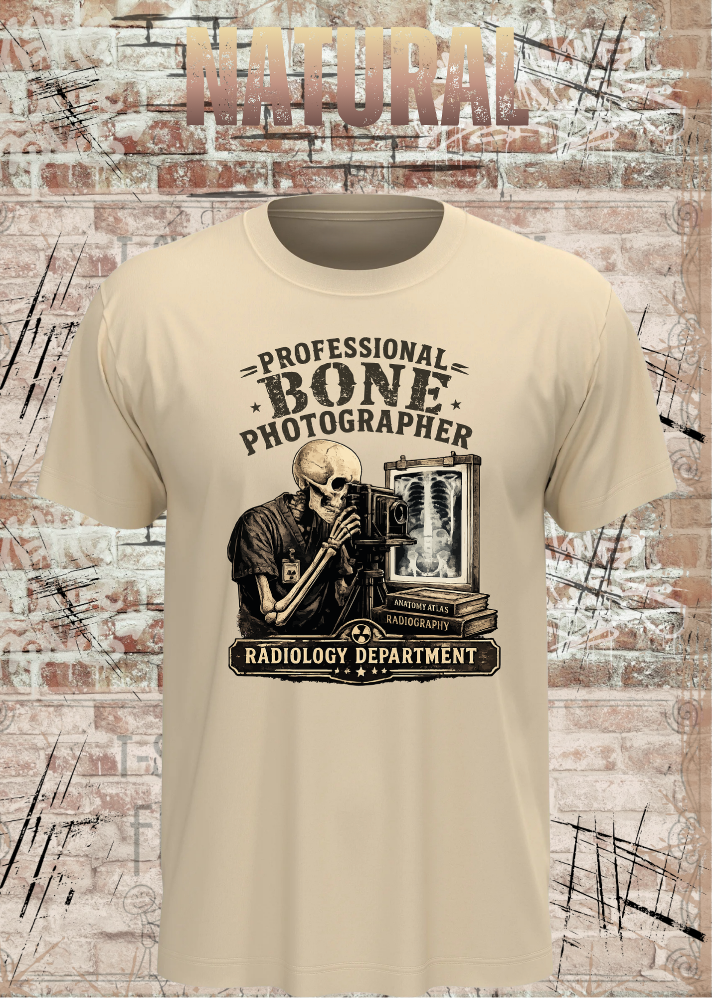 Professional Bone Photographer T-Shirt – Radiology Department Shirt für Röntgen & Klinik