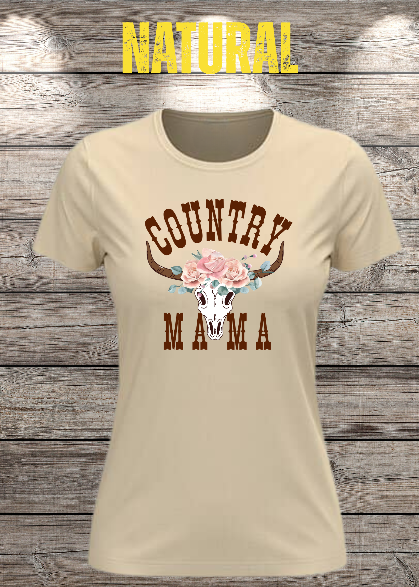 Country Mama T-Shirt - Freizeit Spruch Shirt für Damen