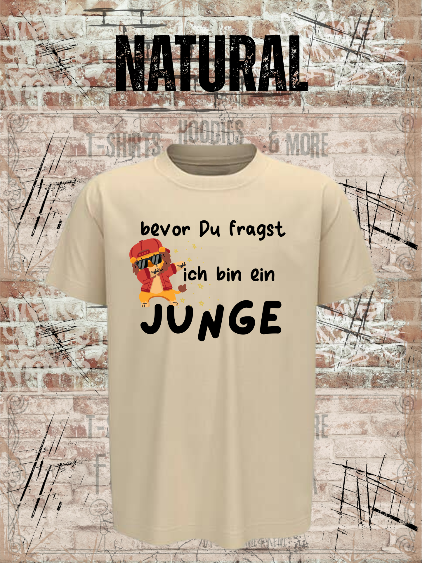 Kinder T-Shirt „Bevor Du fragst – ich bin ein Junge!“ | Lustiges Jungen Shirt