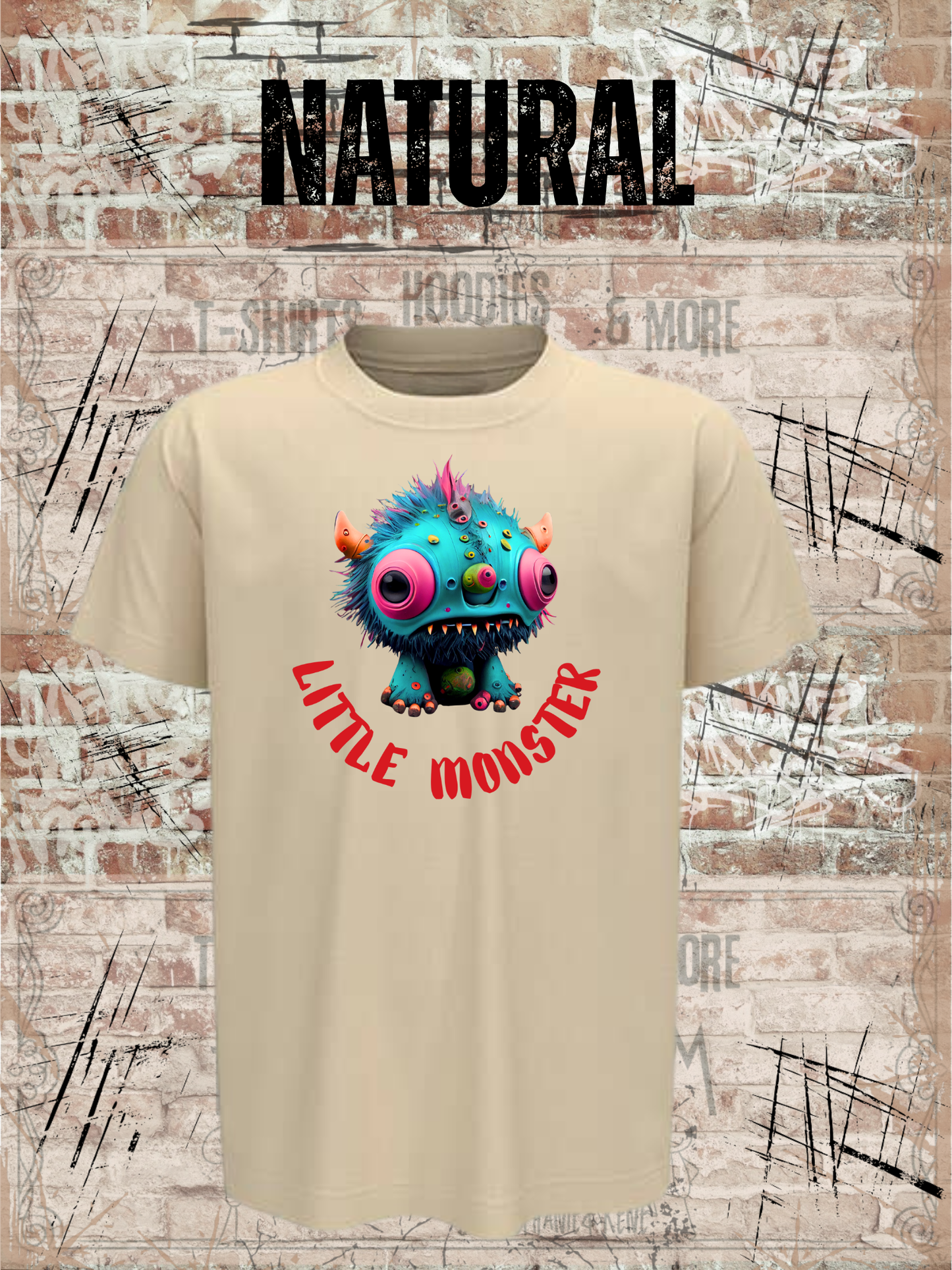 Kinder T-Shirt Little Monster - Süßes Monster Shirt für Kids