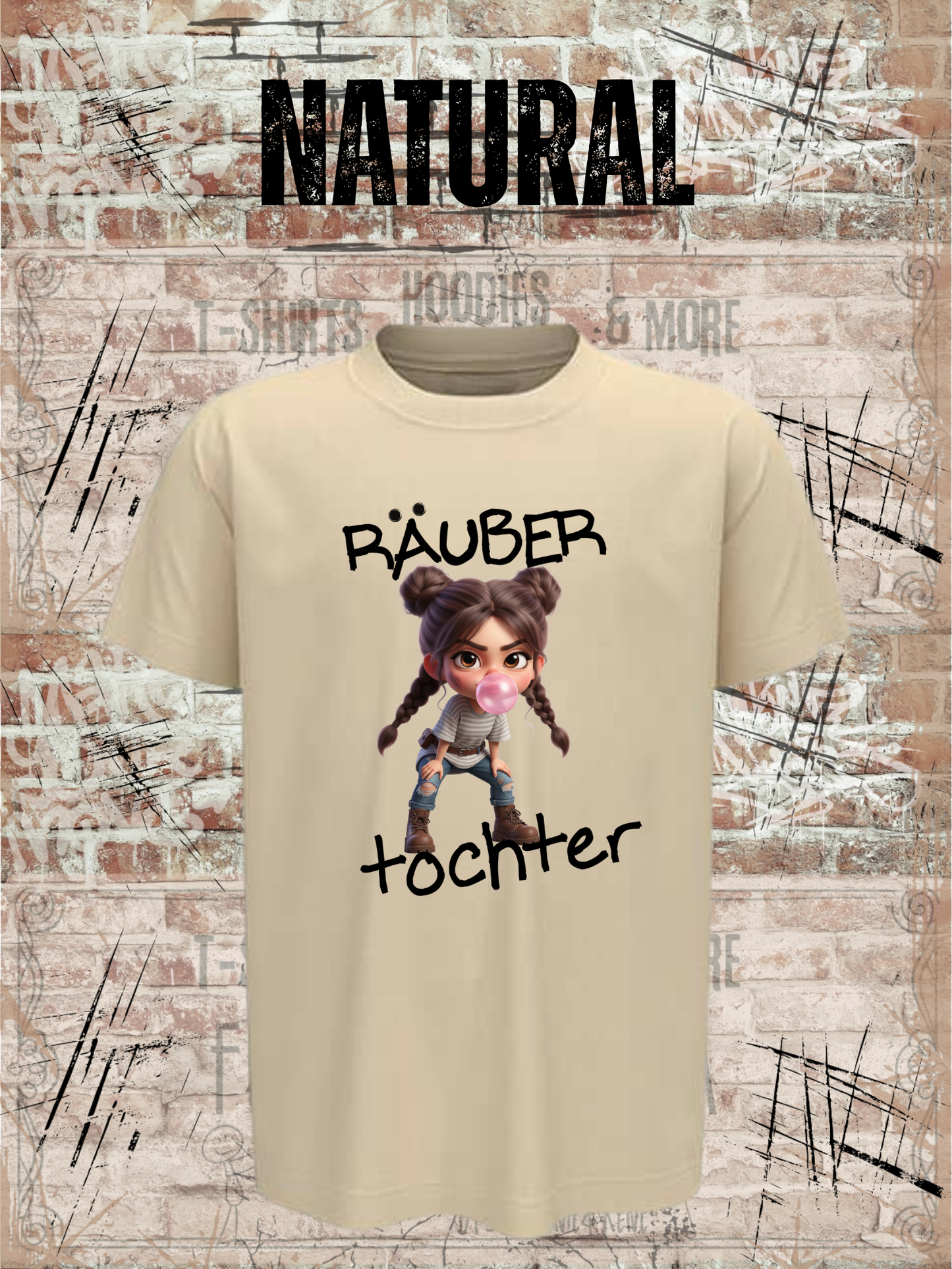 T-Shirt 'Räuber Tochter' - Witziges Geschenk für freche Kids
