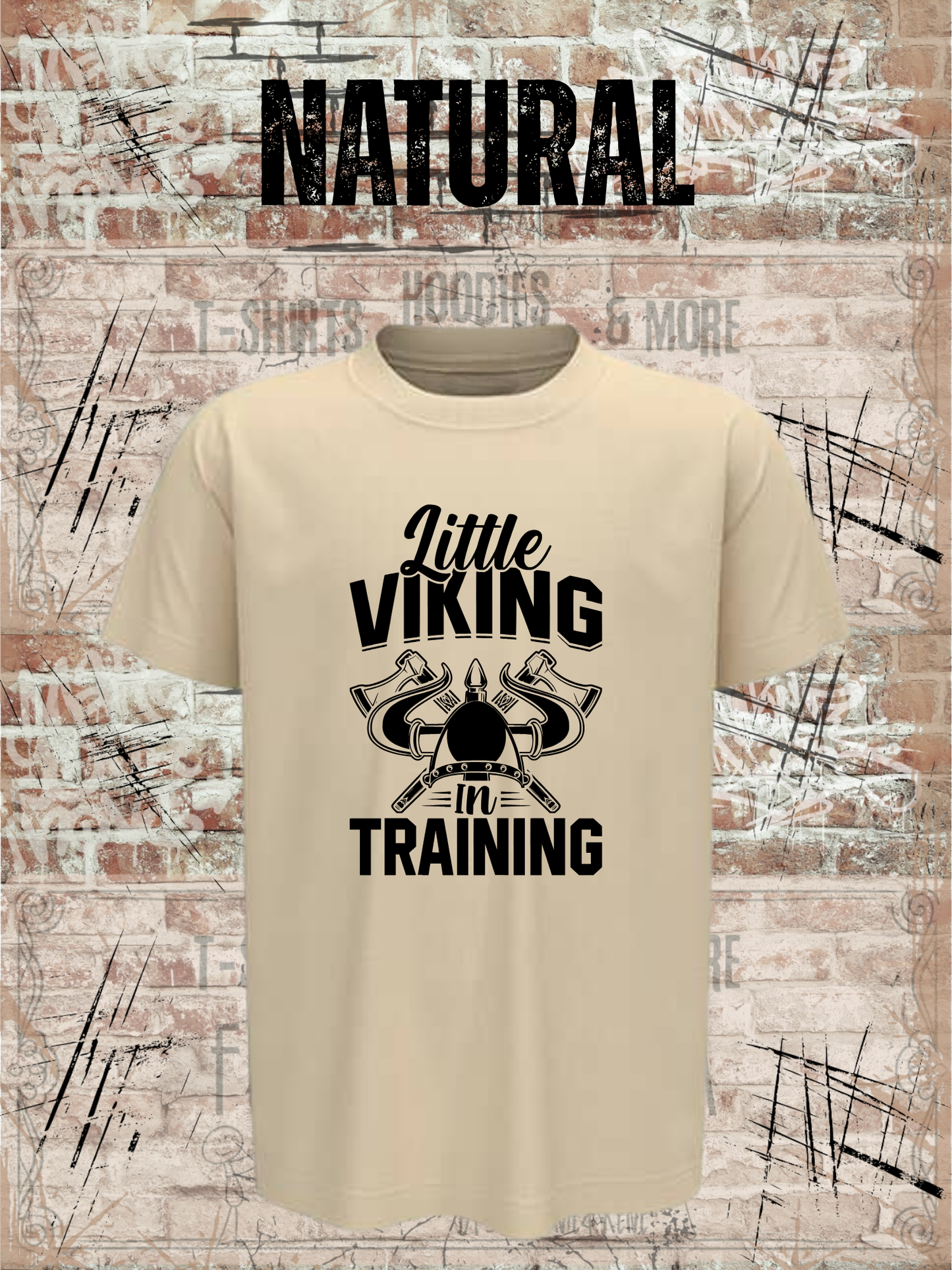 Kinder T-Shirt Little Viking in Training - Wikinger Shirt für Jungen & Mädchen