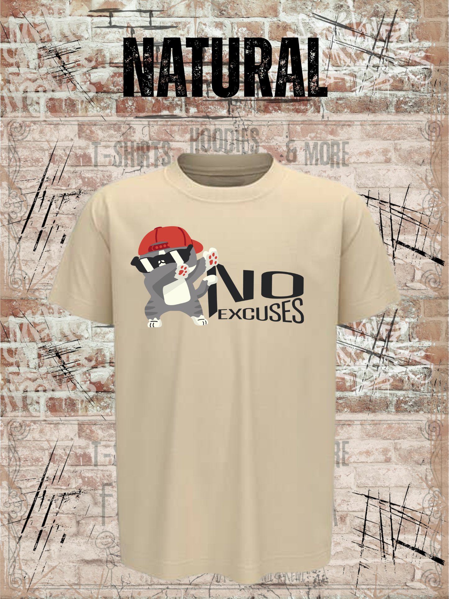No Excuses Kinder T-Shirt – Keine Entschuldigung Lustiger Spruch Shirt Kids