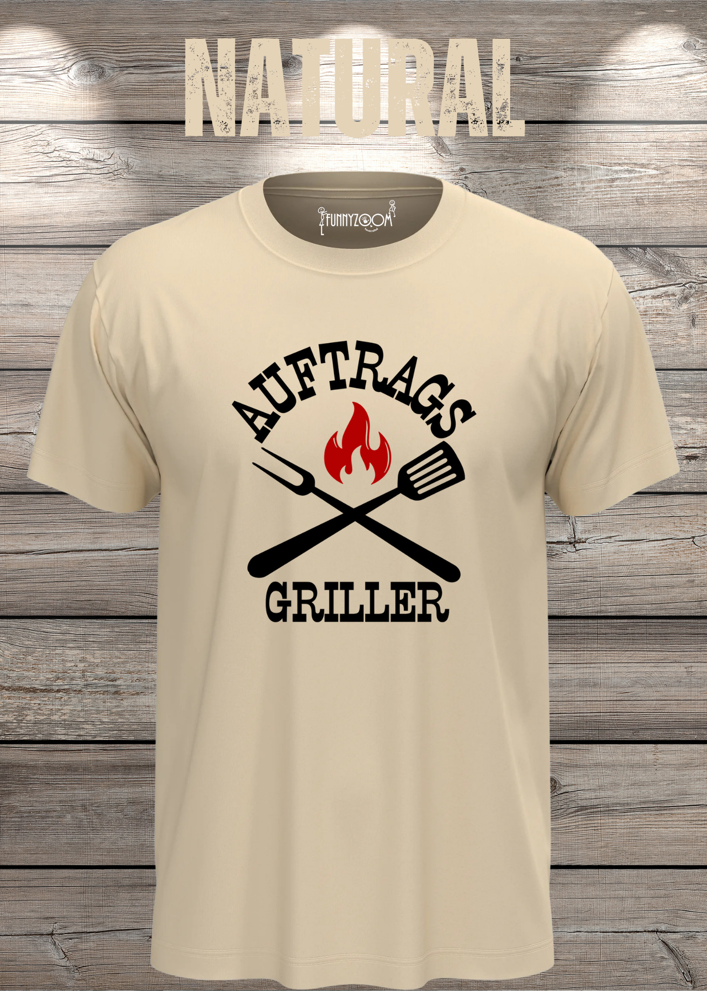 T-Shirt Auftrags-Griller Geschenkidee für Grillmeister Witziges T-Shirt mit Spruch Lustiges Unisex T-Shirt BBQ