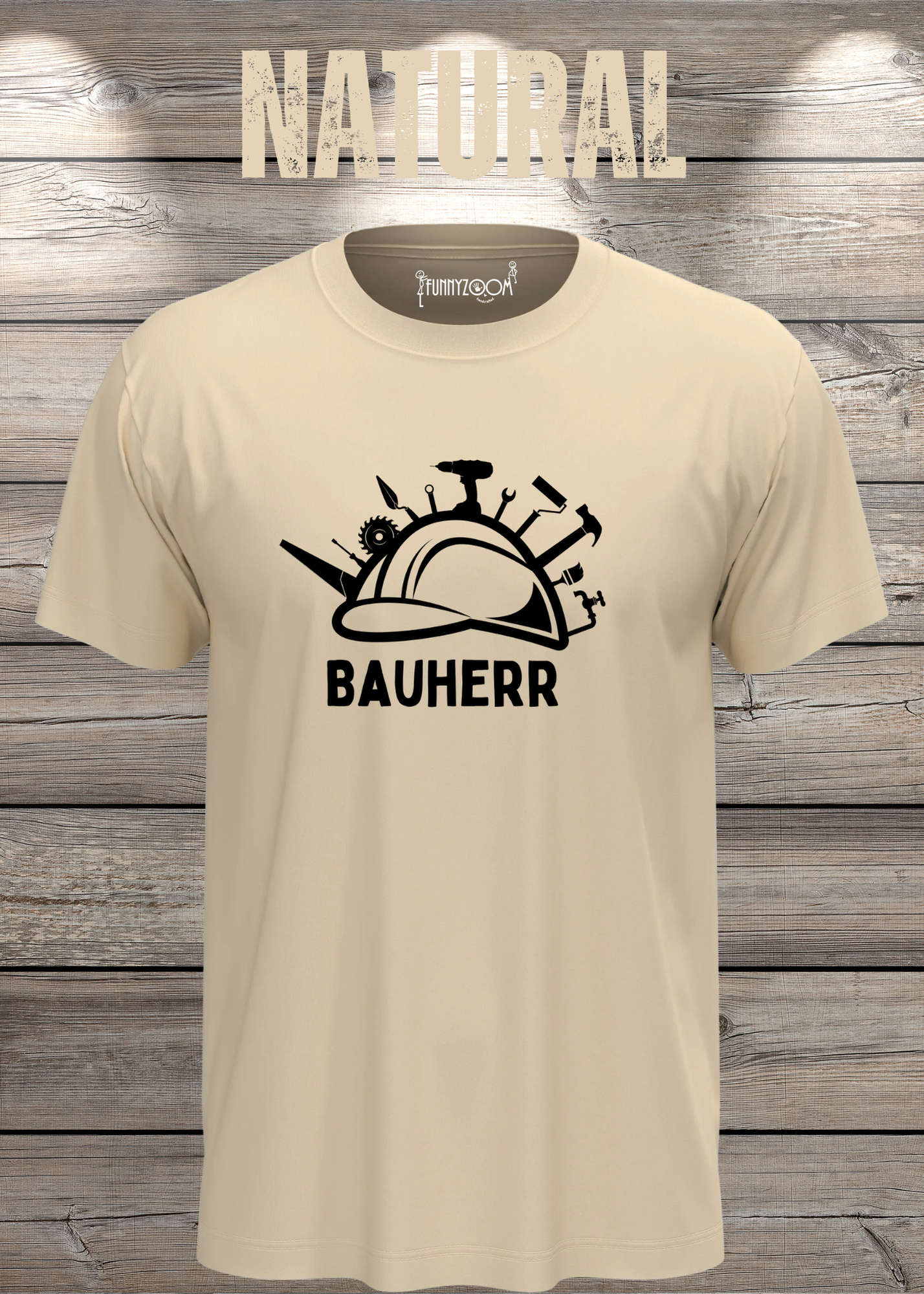 Herren T-Shirt Bauherr Geschenkidee für Hausbesitzer Witziges T-Shirt mit Spruch Lustiges Freizeit T-Shirt Haus bauen