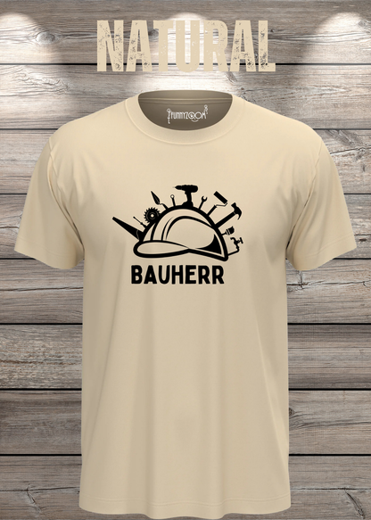 Bauherr T-Shirt Herren in Natural.