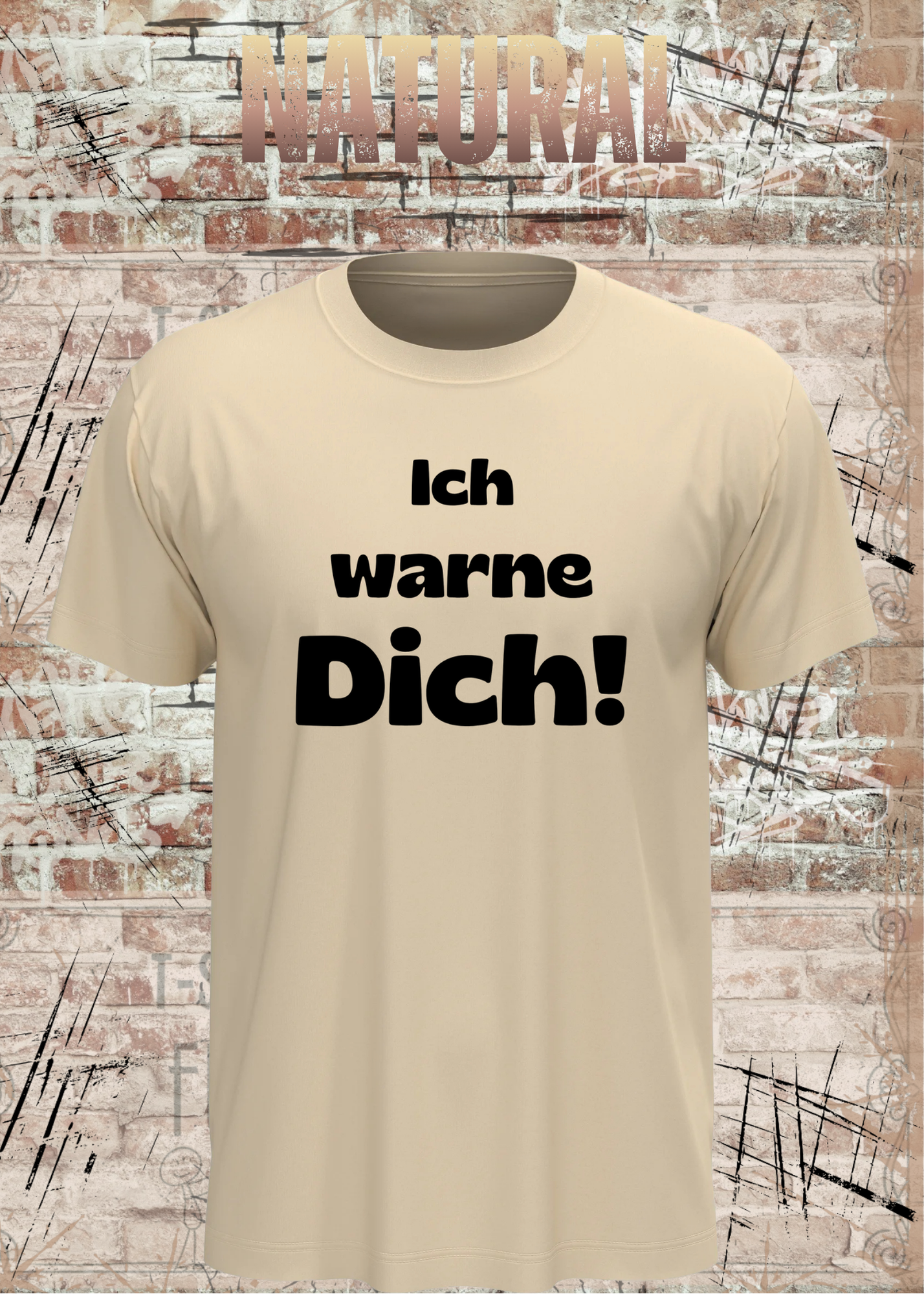 Ich warne Dich! Lustiges Spruch T-Shirt | Witziges Unisex Humor Shirt für Damen & Herren