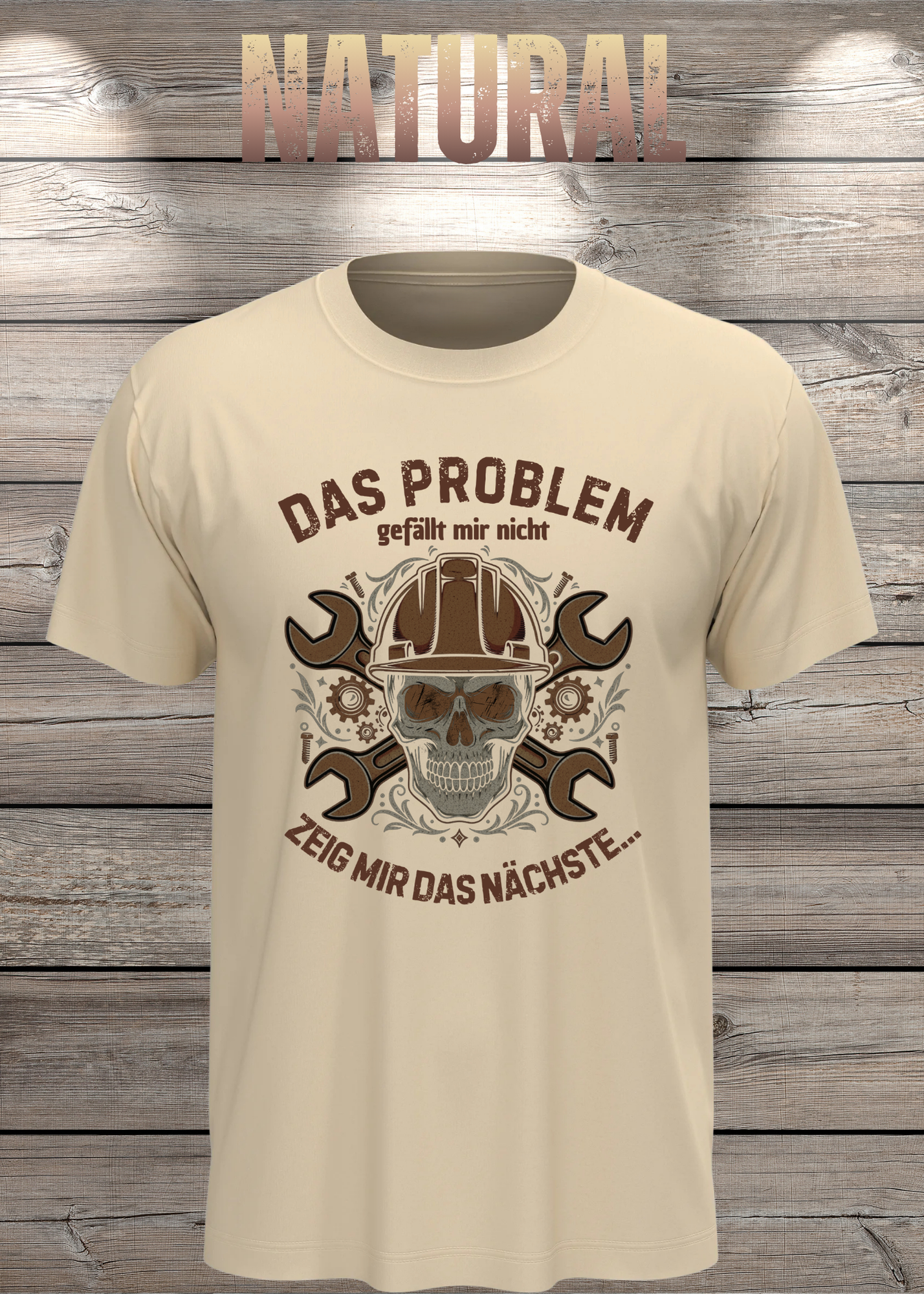 T-Shirt 'Das Problem gefällt mir nicht zeig mir das nächste' - Witziges Spruch-Shirt für Problemvermeider