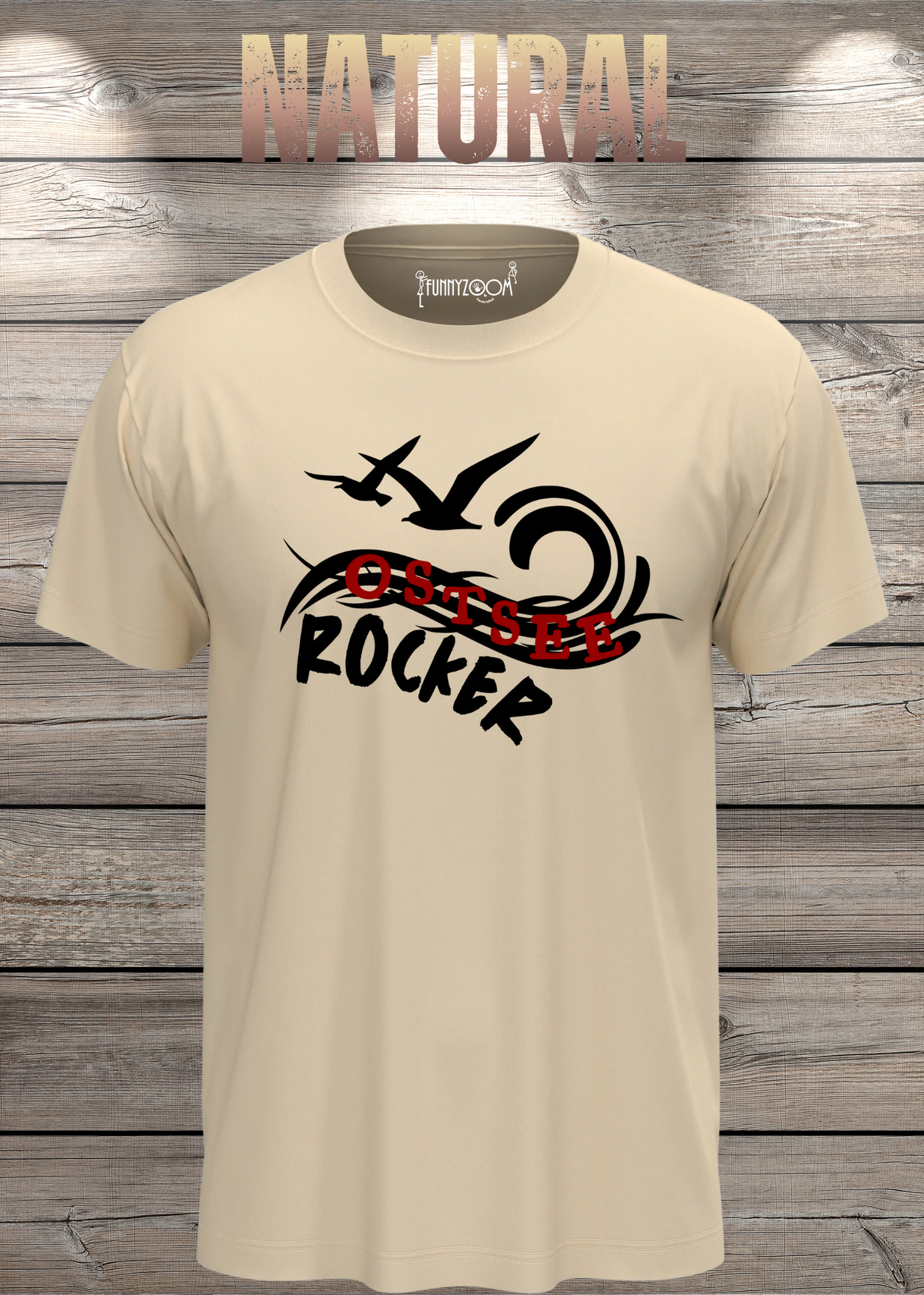 T-Shirt 'Ostsee Rocker' - Norddeutschland Geschenk Unisex Küsten-Style