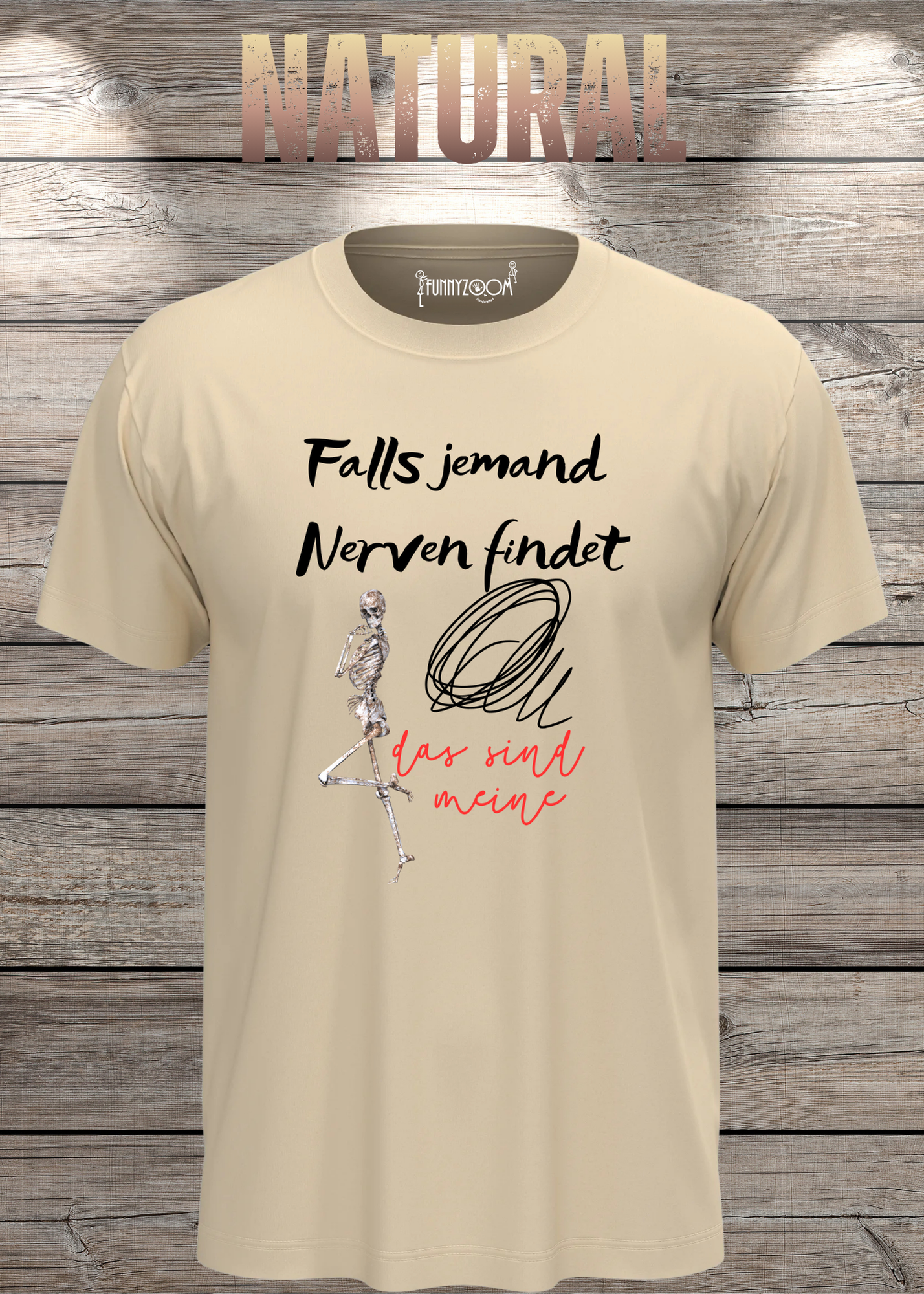 T-Shirt 'Falls jemand Nerven findet das sind meine' - Witziges Geschenk Unisex