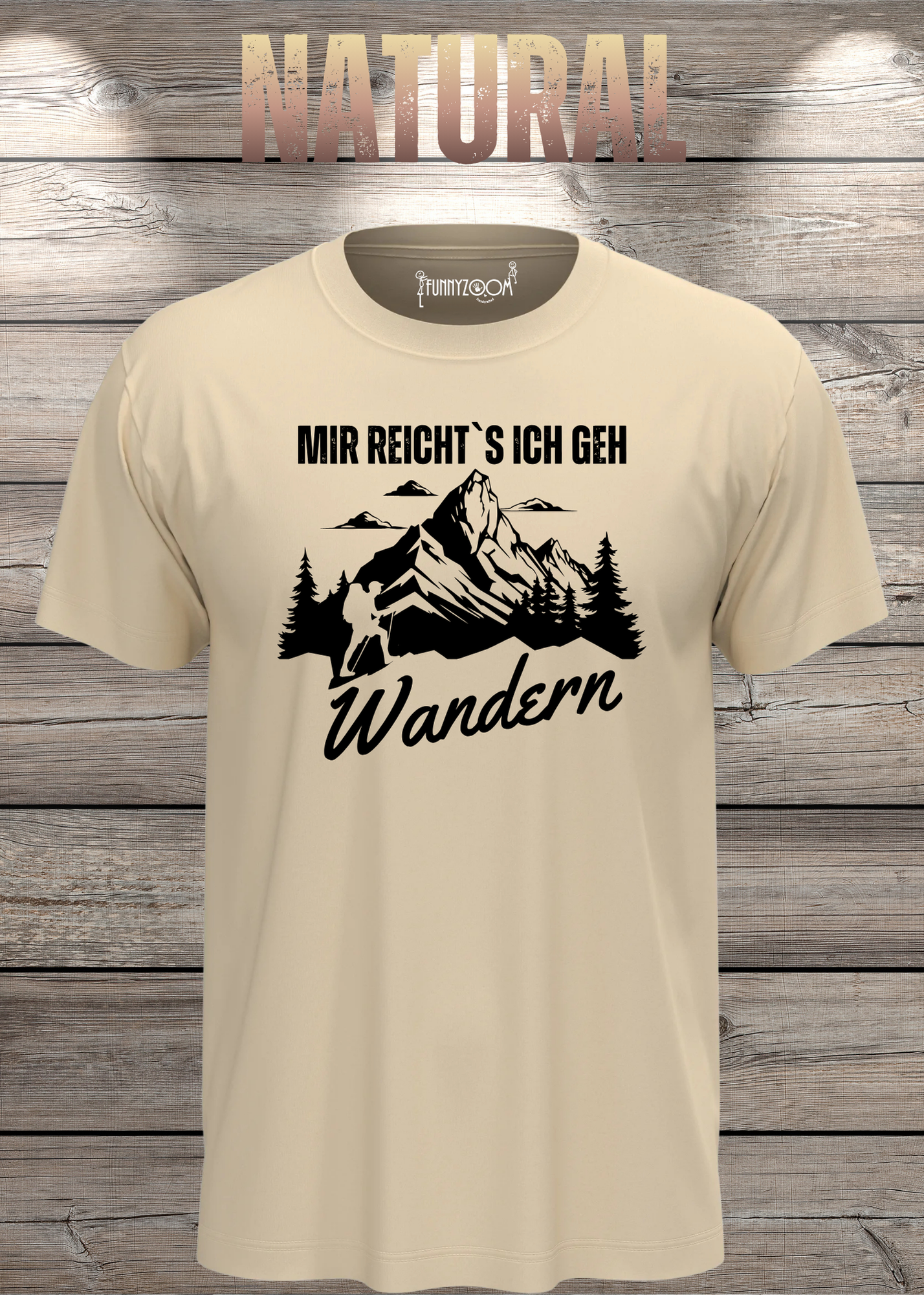 T-Shirt 'Mir reichts ich geh wandern!' - Witziges Wanderer Geschenk Unisex