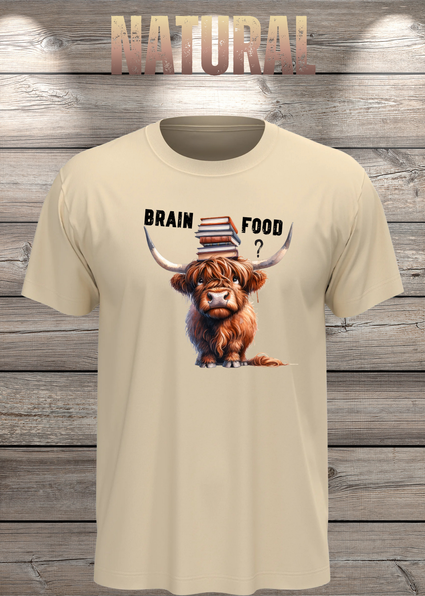 Highland Kuh Unisex T-Shirt Brain food?