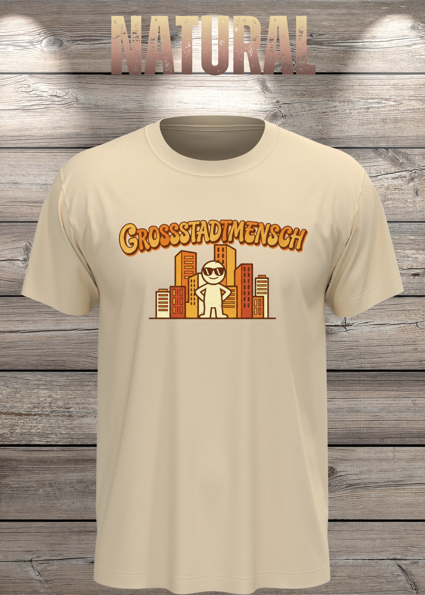 T-Shirt 'Großstadtmensch' - Witziges City-Shirt für Stadtliebhaber