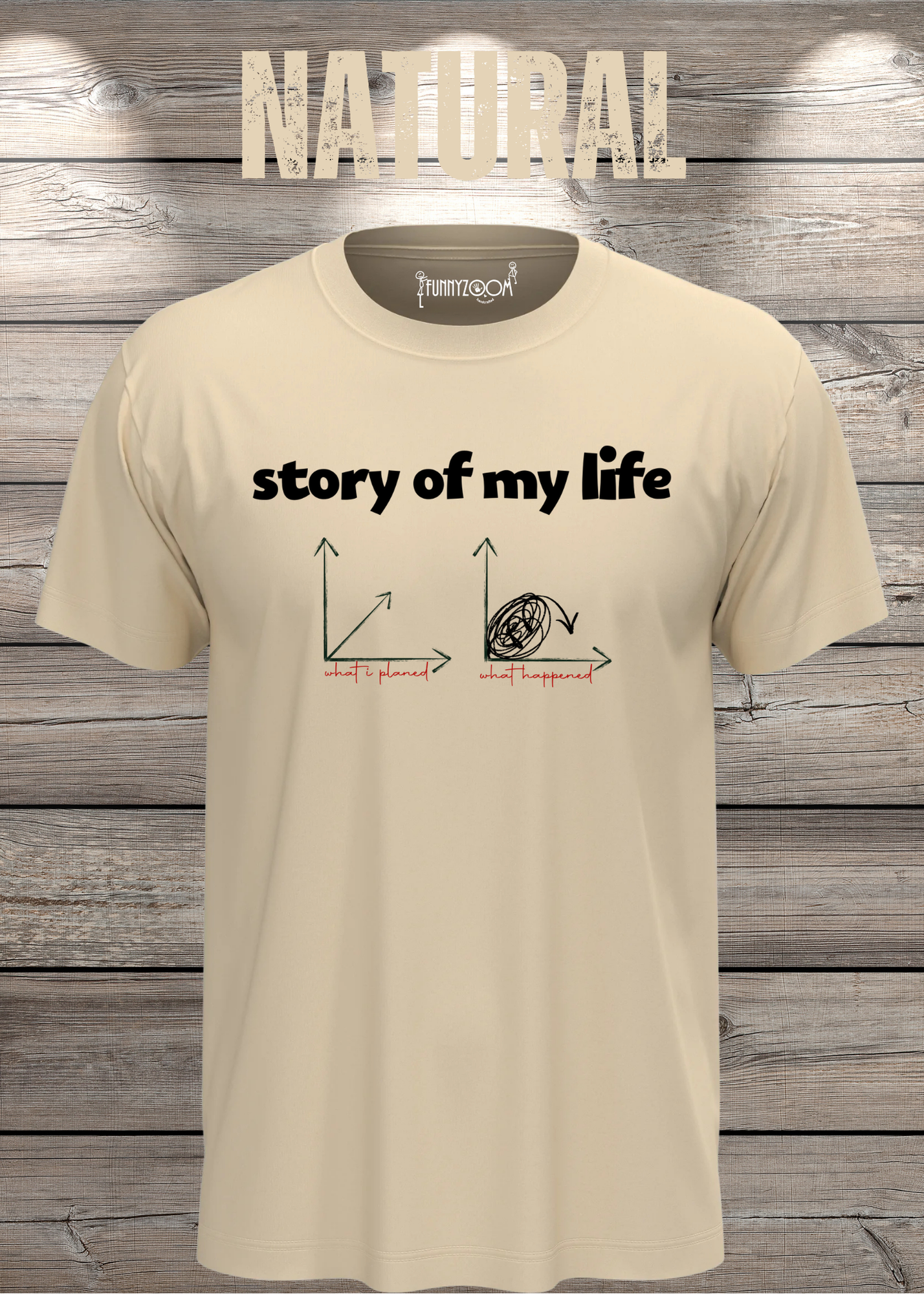 T-Shirt Story of my life Witziges T-Shirt mit Diagramm Geschenkidee Unisex