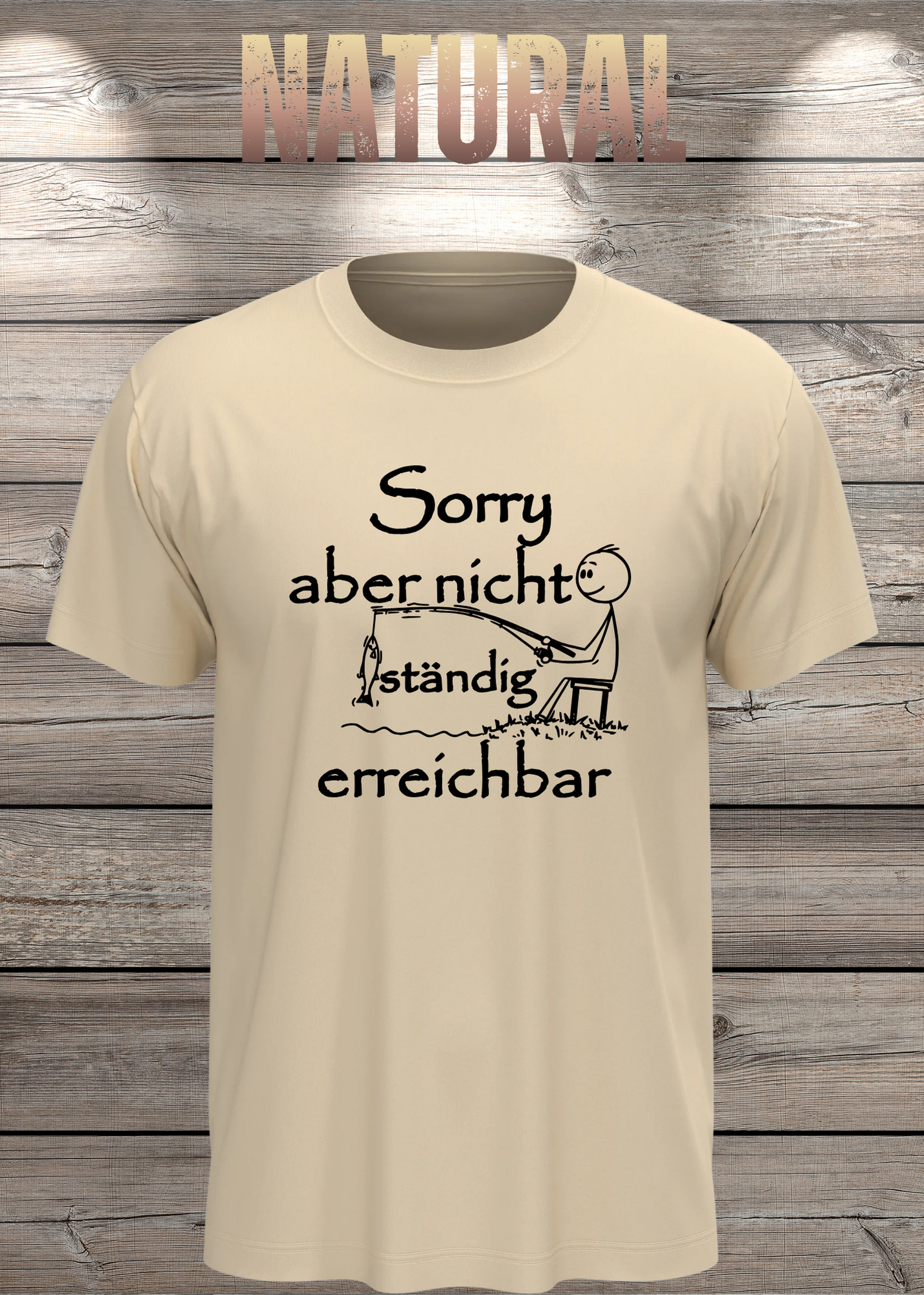 T-Shirt 'Sorry aber nicht ständig erreichbar' - Witziges Spruch-Shirt für Grenzensetzer