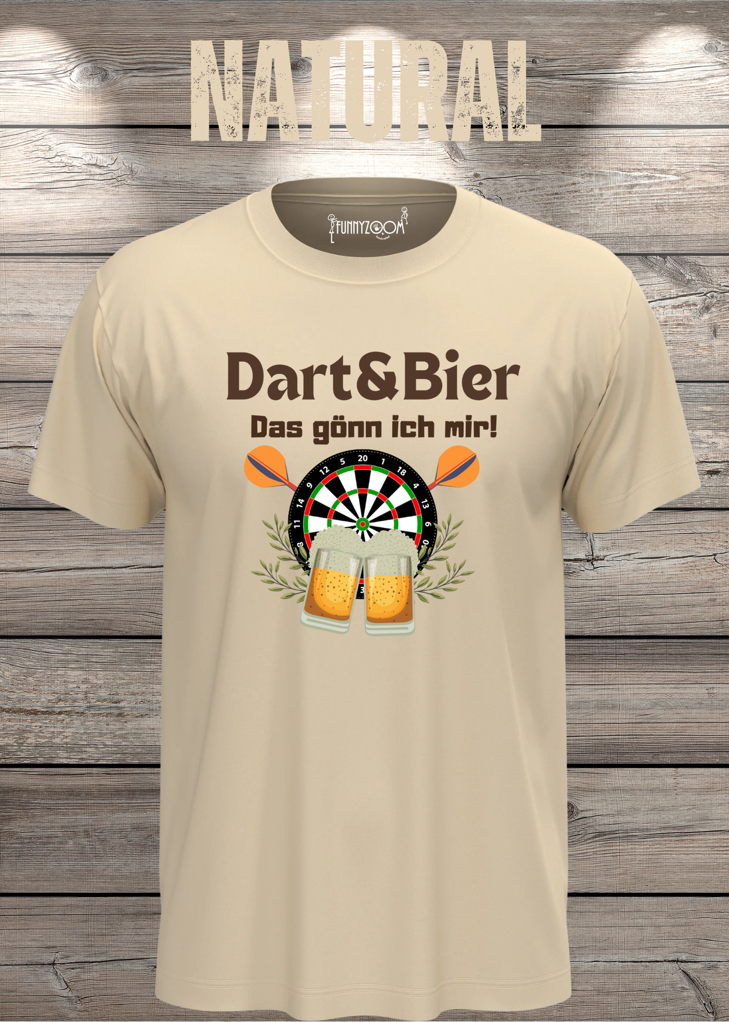 T-Shirt Dart & Bier das Gönn ich mir Witziges T-Shirt mit Spruch Geschenkidee Unisex