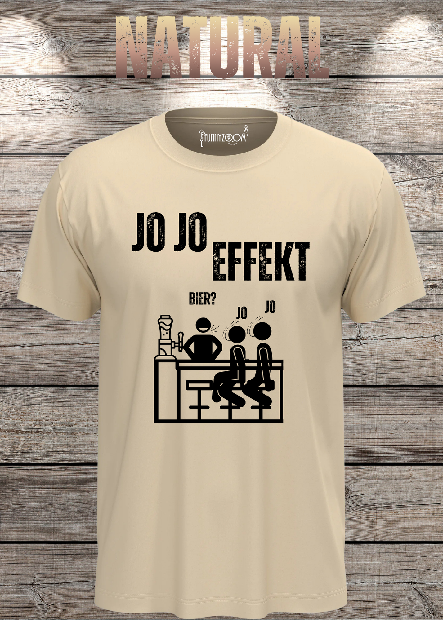 JO JO Effekt T-Shirt – Lustiges Biertrinker Shirt für Männer – Perfektes Geschenk