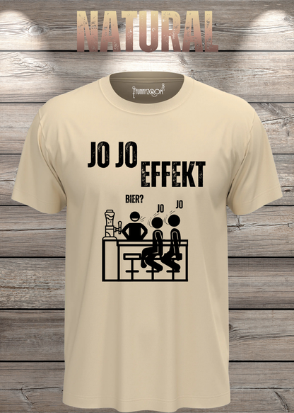 Jo Jo Effekt T-Shirt in Natural.
