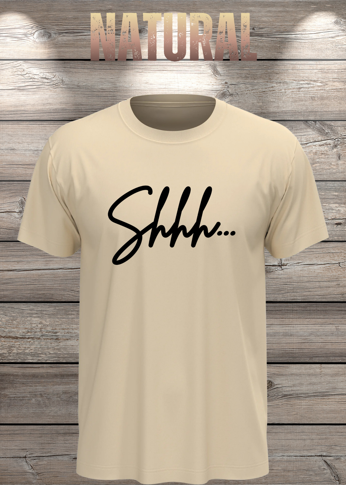 T-Shirt Shhh... - Geschenkidee T-Shirt - T-Shirt mit Spruch - Witziges T-Shirt - T-Shirt Freizeit - Lustiges T-Shirt Unisex