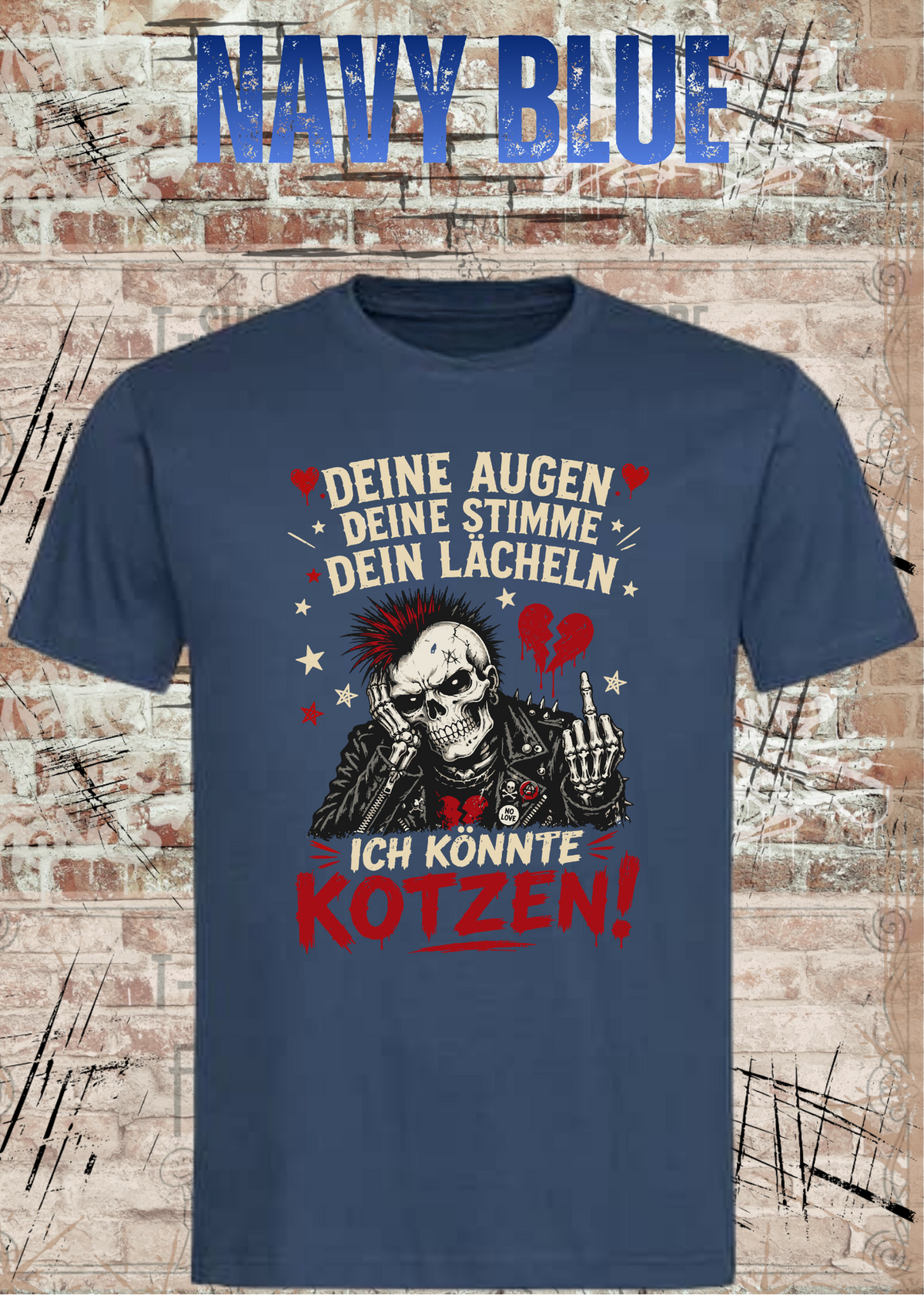 Deine Augen, deine Stimme, dein Lächeln – Ich könnte kotzen! Unisex T-Shirt