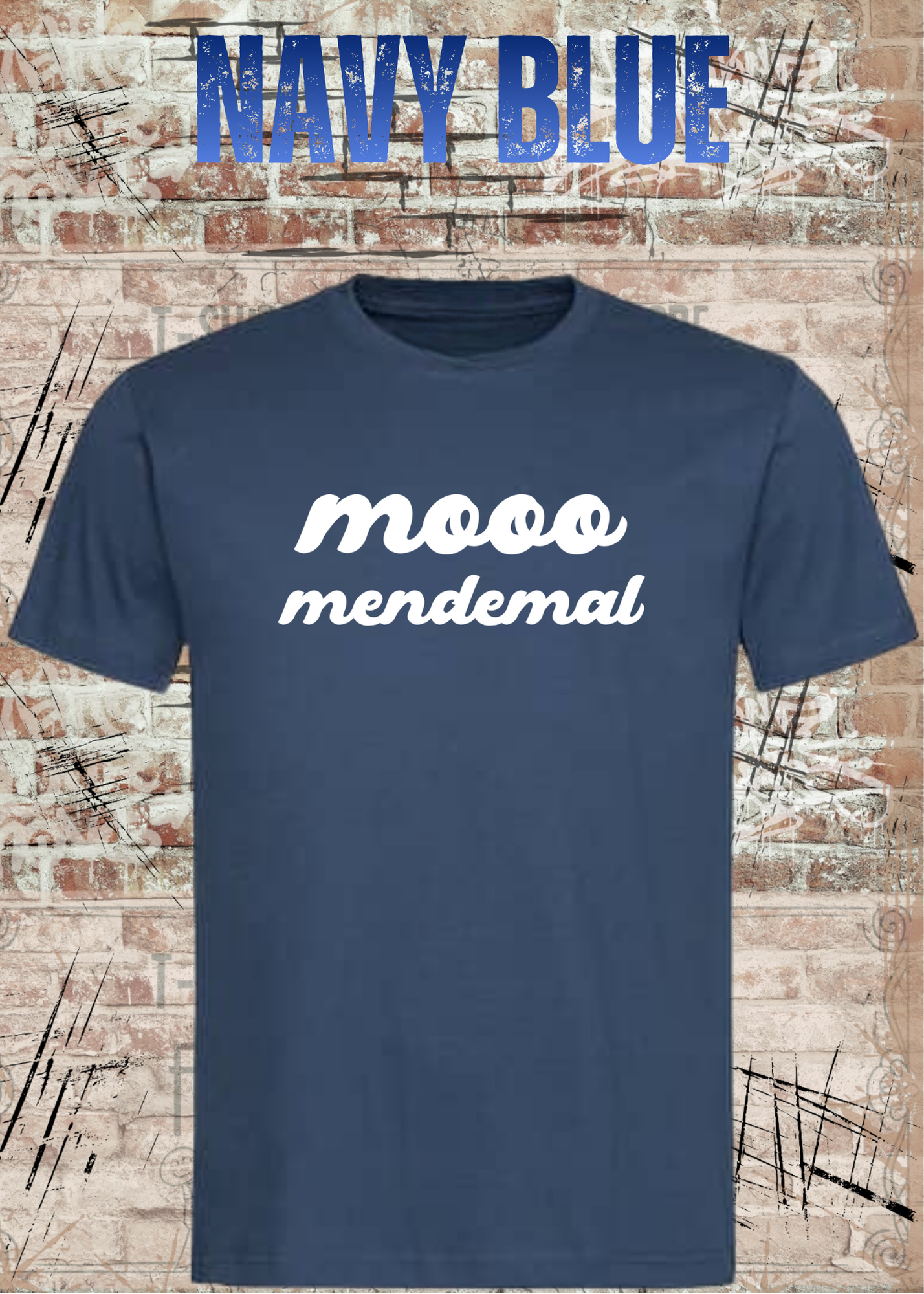 Mooo Mendemal – Lustiges Wortspiel T-Shirt Unisex