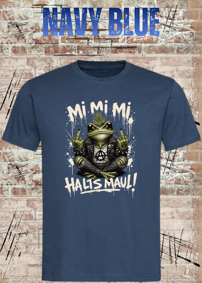 Motz-Frosch Fridolin T-Shirt – Mi Mi Mi Halt’s Maul Punk Shirt