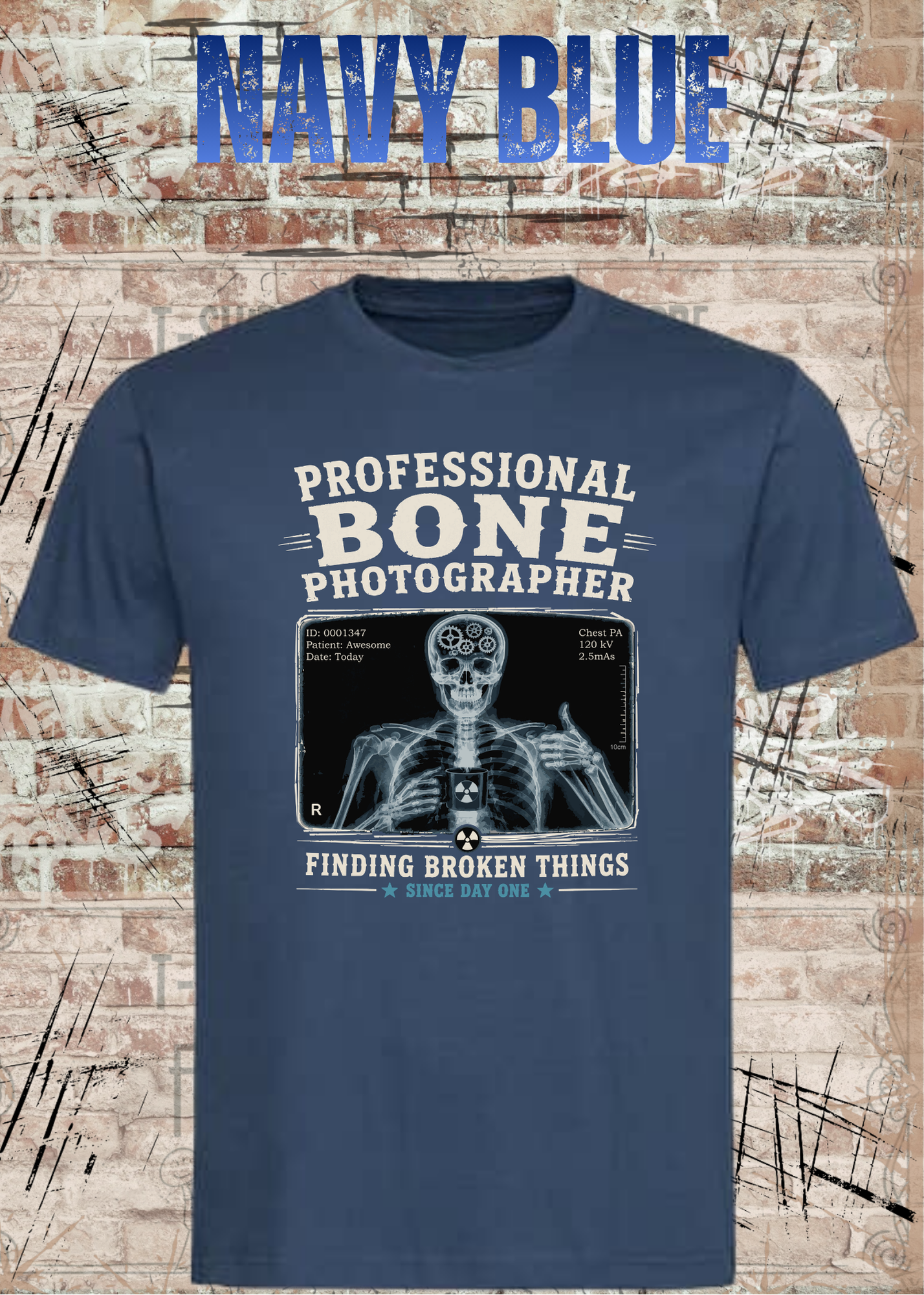 Professional Bone Photographer T-Shirt – Lustiges Radiologie Shirt für Röntgen & Krankenhaus