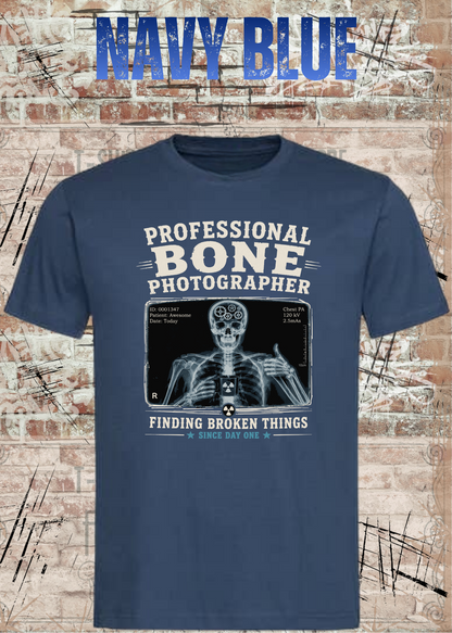 Professional Bone Photographer T-Shirt – Lustiges Radiologie Shirt für Röntgen & Krankenhaus