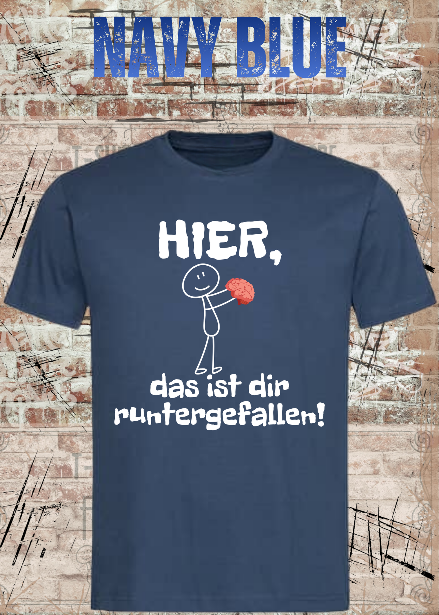Hier, das ist dir runtergefallen! – Lustiges Unisex T-Shirt