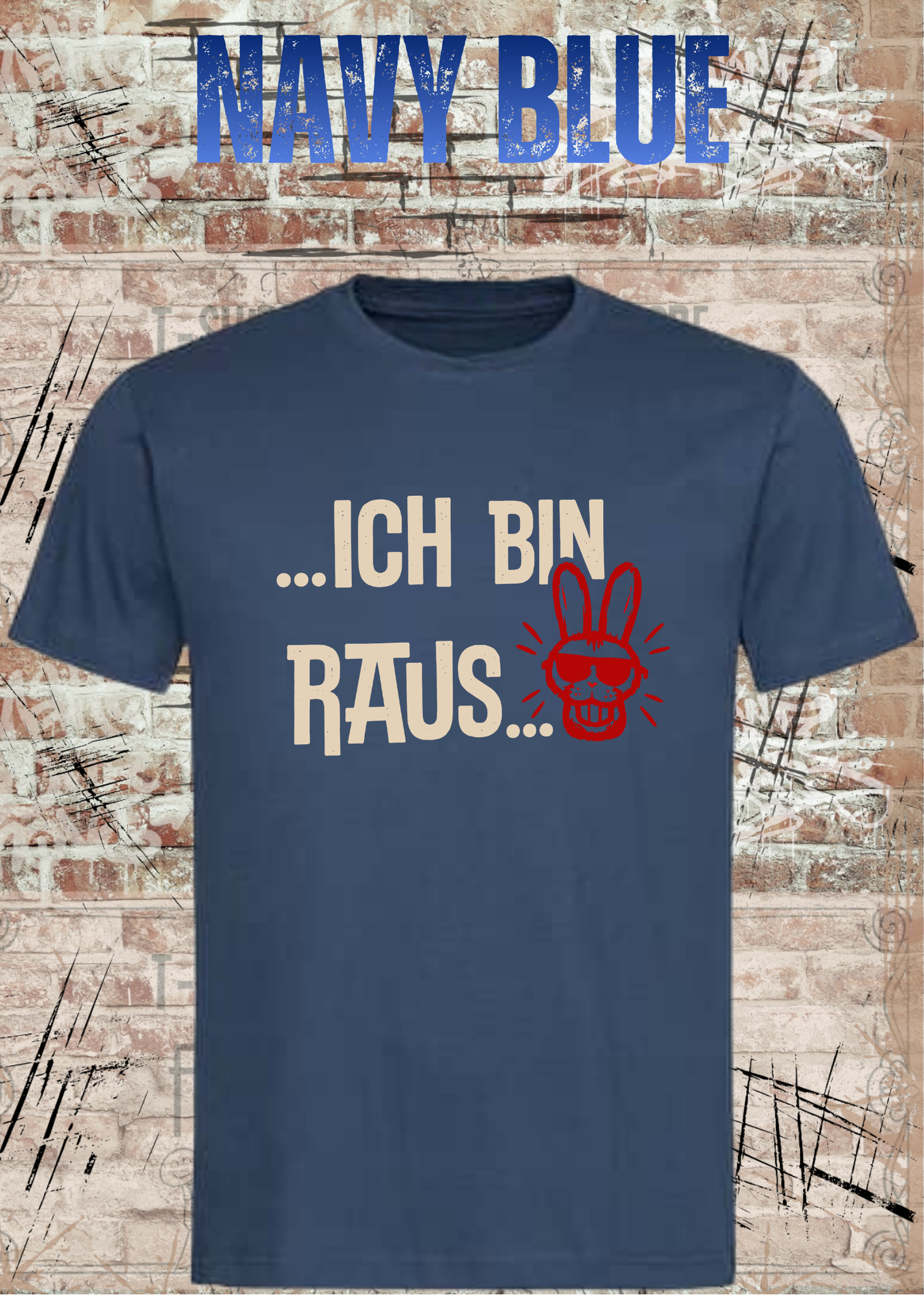 Ich bin raus – Lustiges Unisex T-Shirt mit frechem Hasen