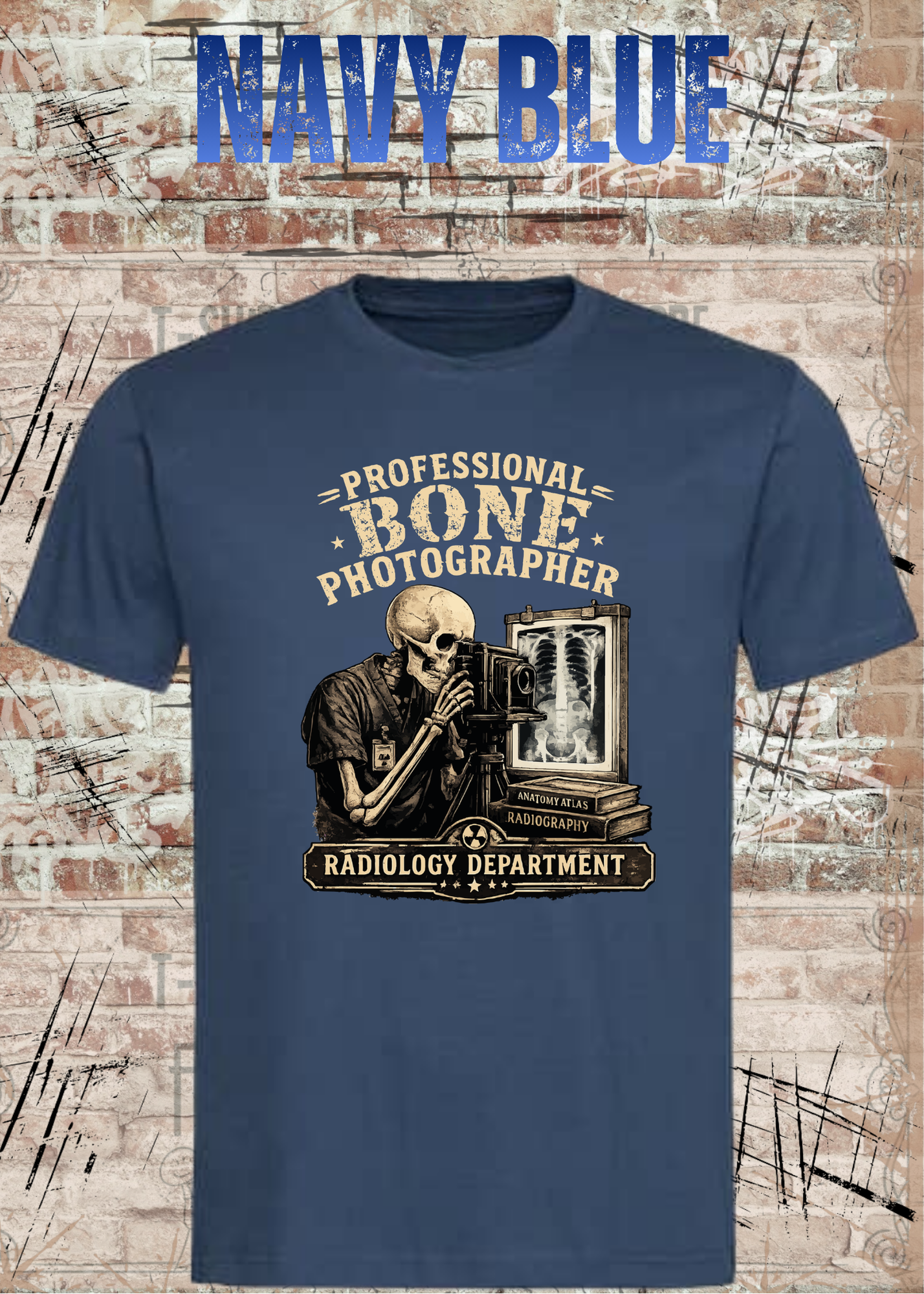 Professional Bone Photographer T-Shirt – Radiology Department Shirt für Röntgen & Klinik