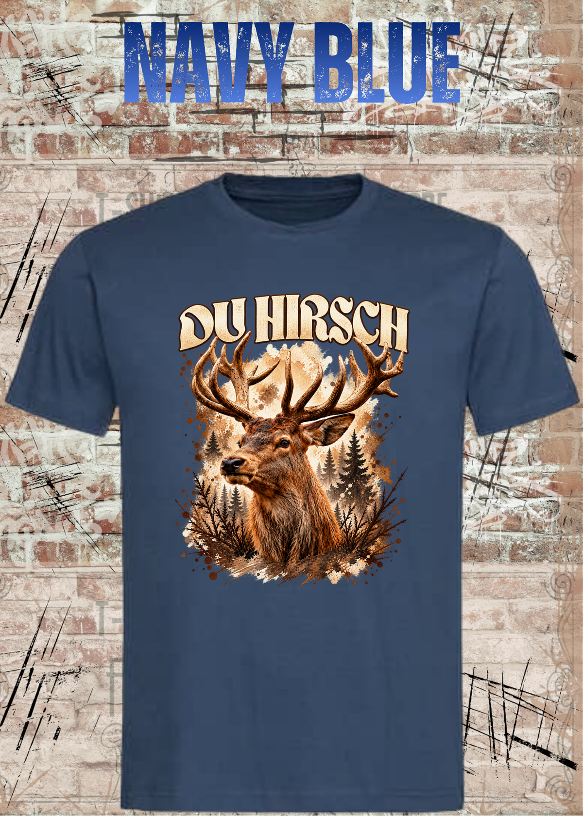 Du Hirsch T-Shirt – Lustiges Hirsch Shirt | Unisex Natur & Jäger Geschenk