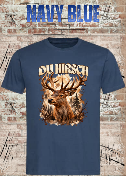 Du Hirsch T-Shirt – Lustiges Hirsch Shirt | Unisex Natur & Jäger Geschenk