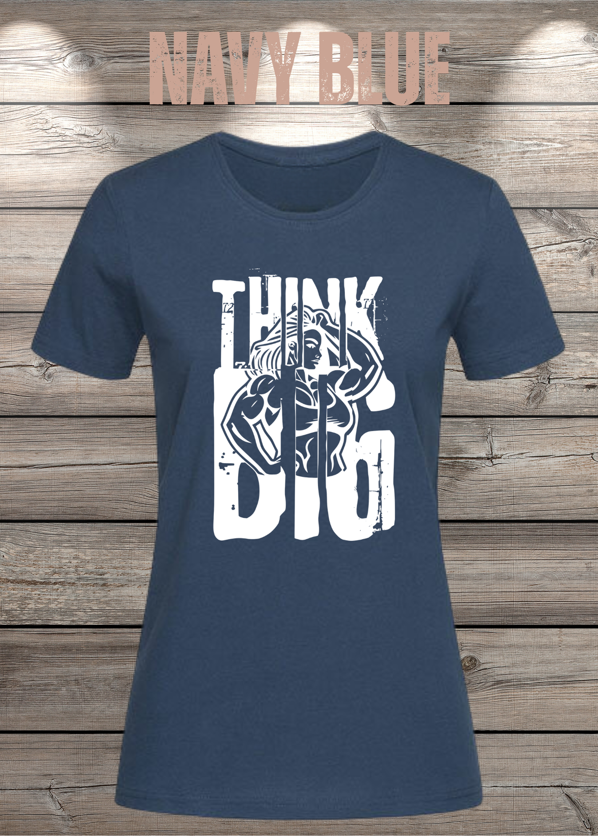Think Big – Damen Statement T-Shirt | Starkes Power Shirt