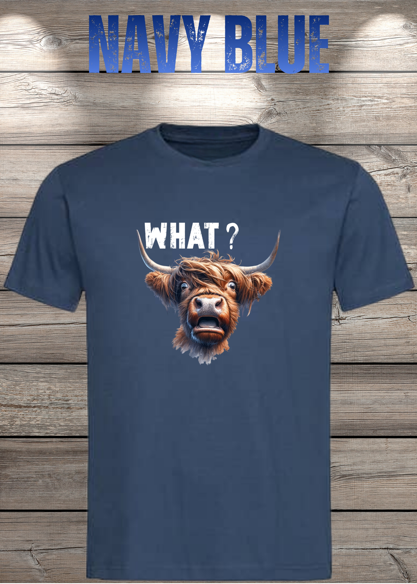 What?! Highland Kuh Unisex T-Shirt - Verwirrt aber Süß!