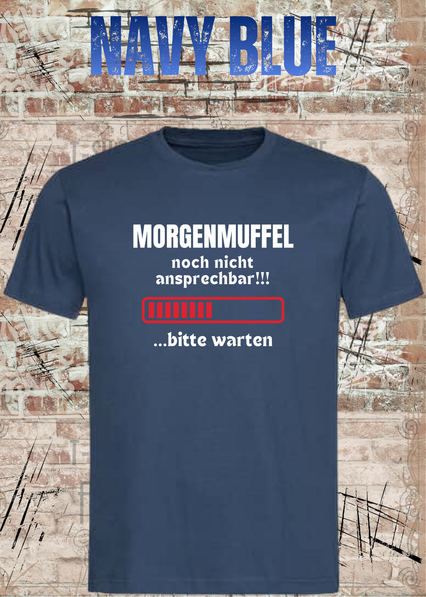 Morgenmuffel T-Shirt „Noch nicht ansprechbar! Bitte warten…“ – Lustiges Kaffee Geschenk Unisex