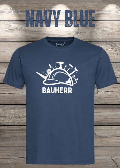 Bauherr T-Shirt Herren in Navy Blue.