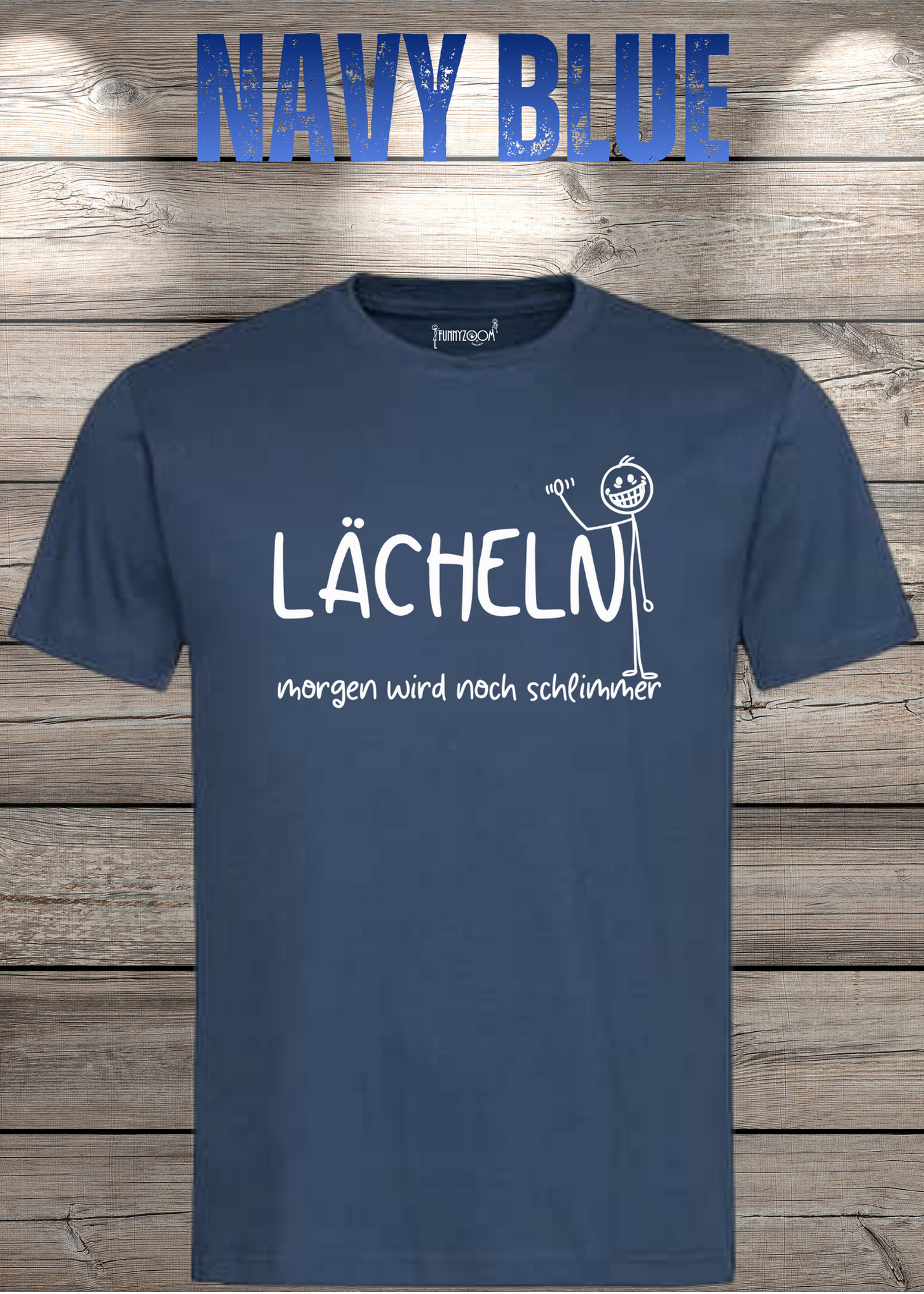 Lächeln morgen wird noch schlimmer T-Shirt - Witziges Statement Shirt - Lustiges Geschenk Unisex