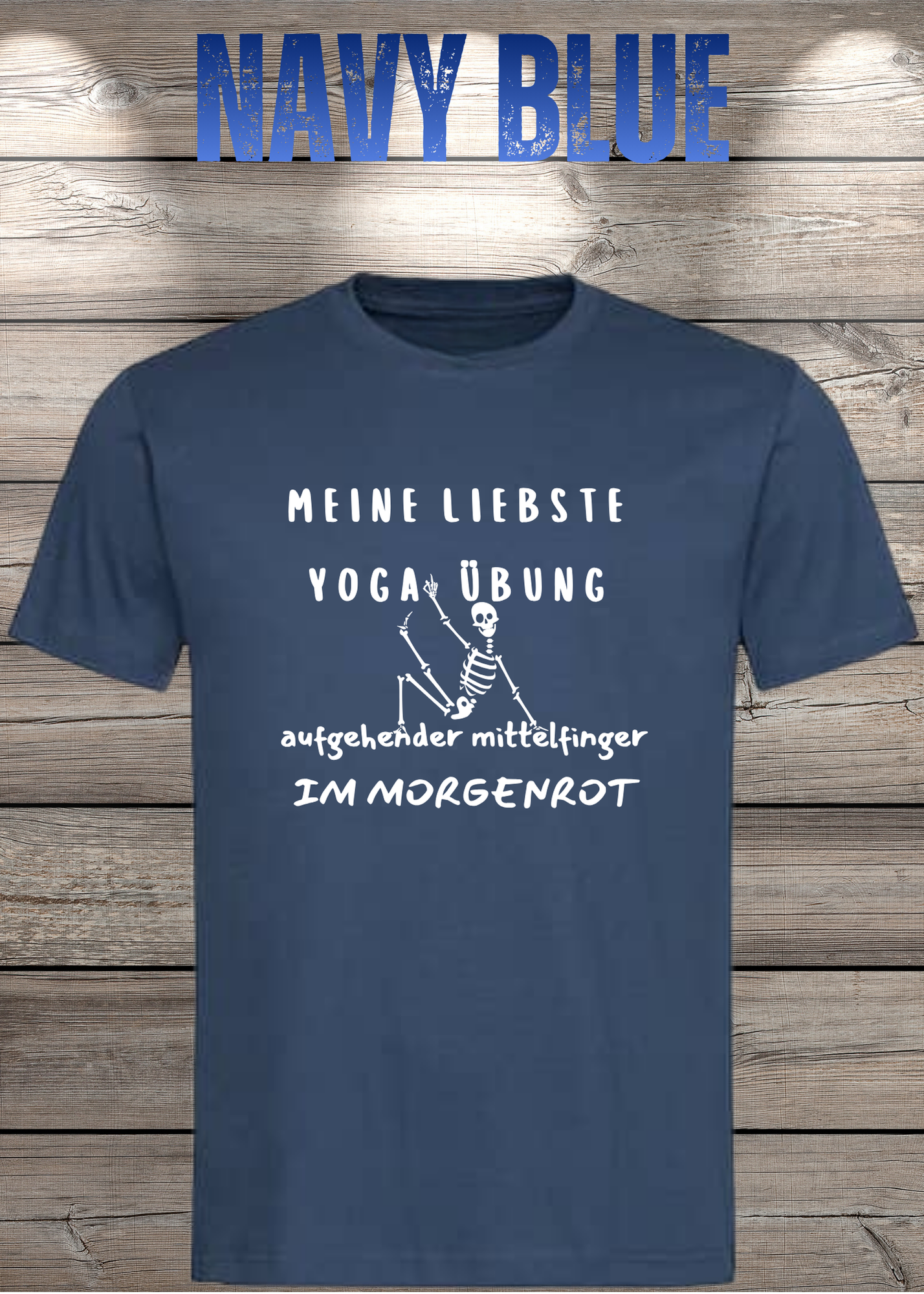 Meine liebste Yoga Übung: Aufgehender Mittelfinger im Morgenrot - Witziges T-Shirt Unisex