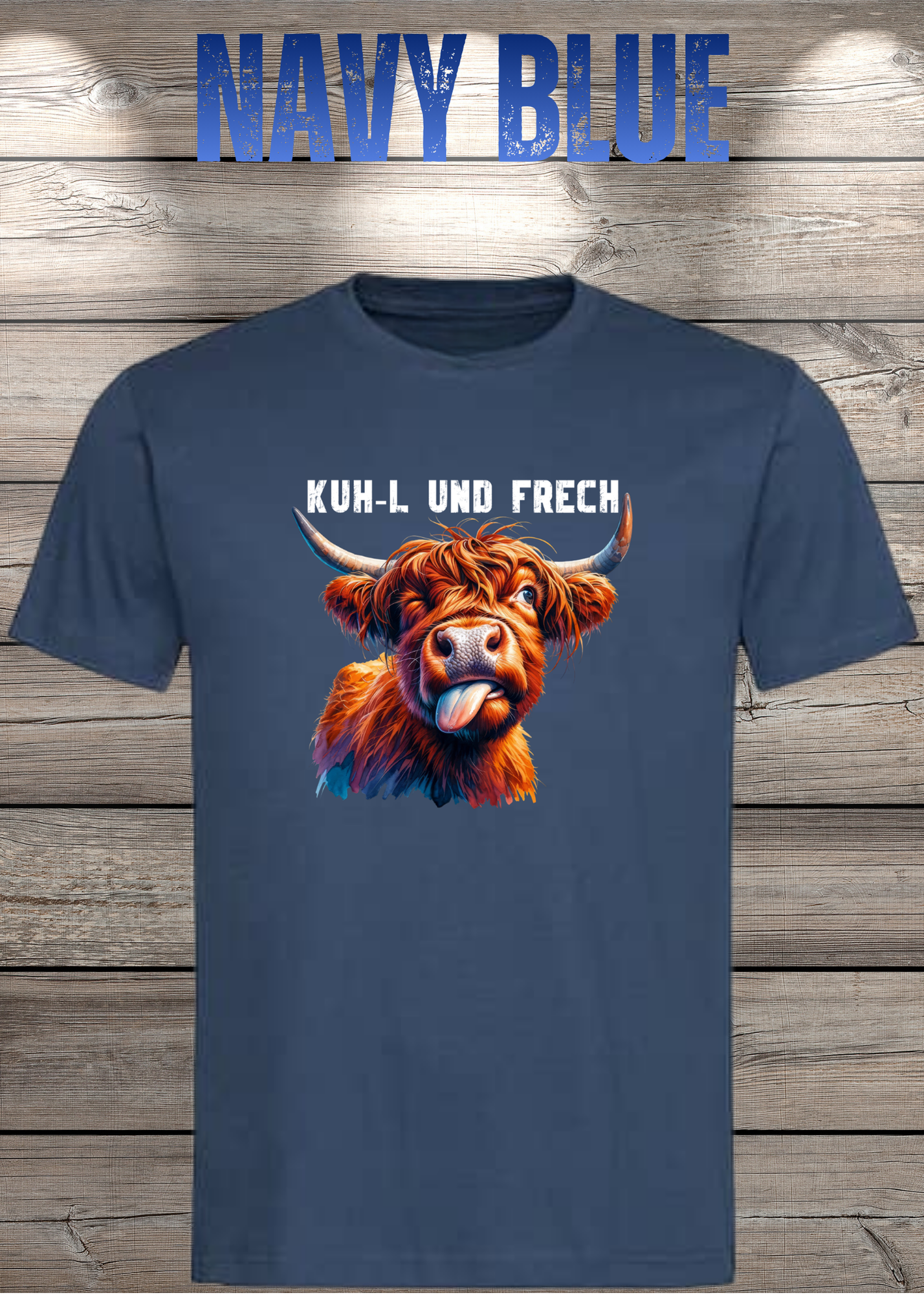 Highland Kuh Unisex T-Shirt Kuh-l und frech! Zottel-Power