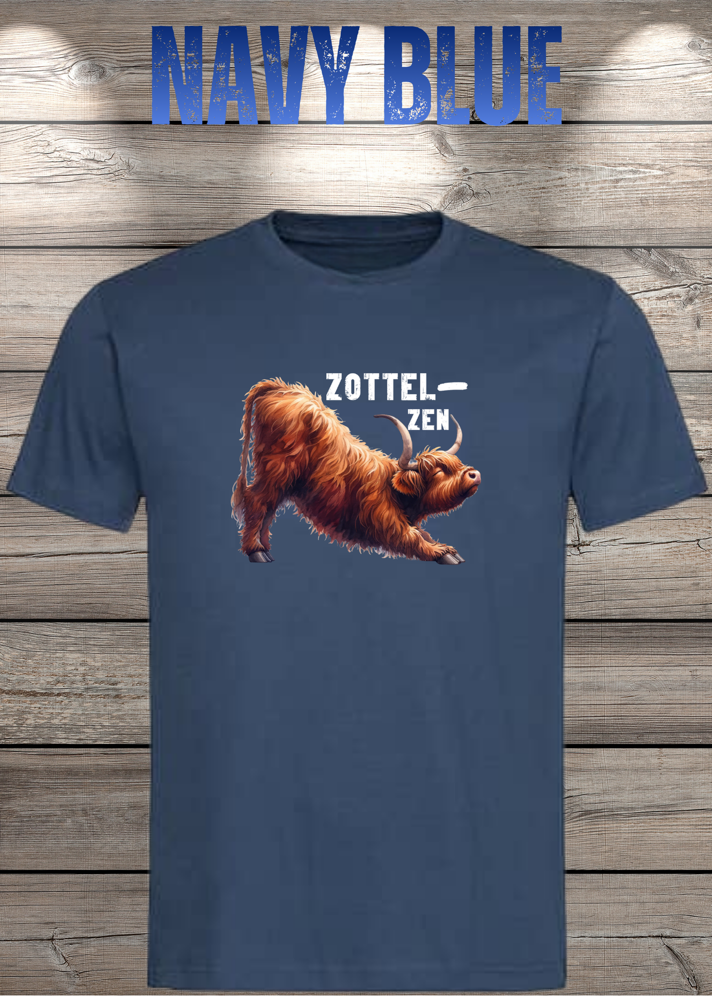 Highland Kuh Unisex T-Shirt - Zottel-Zen - Entspannte Vibes