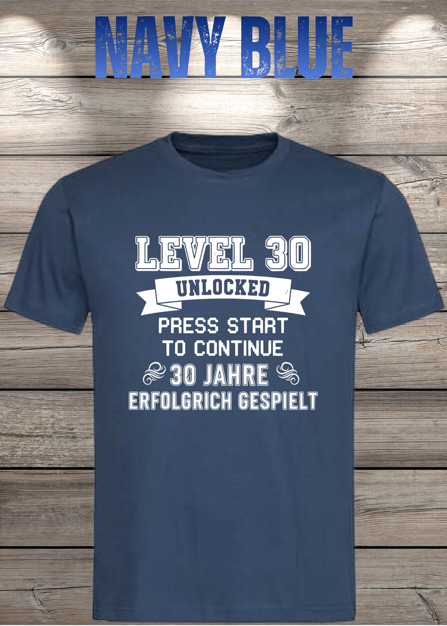 T-Shirt Unisex 'Level 30' - 30er Geburtstag Gamer-Shirt für Levelaufsteiger