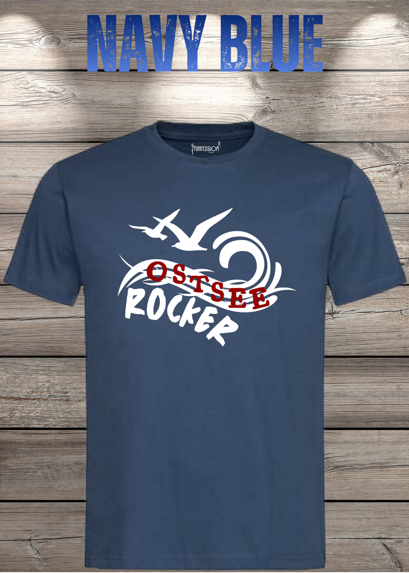 T-Shirt 'Ostsee Rocker' - Norddeutschland Geschenk Unisex Küsten-Style