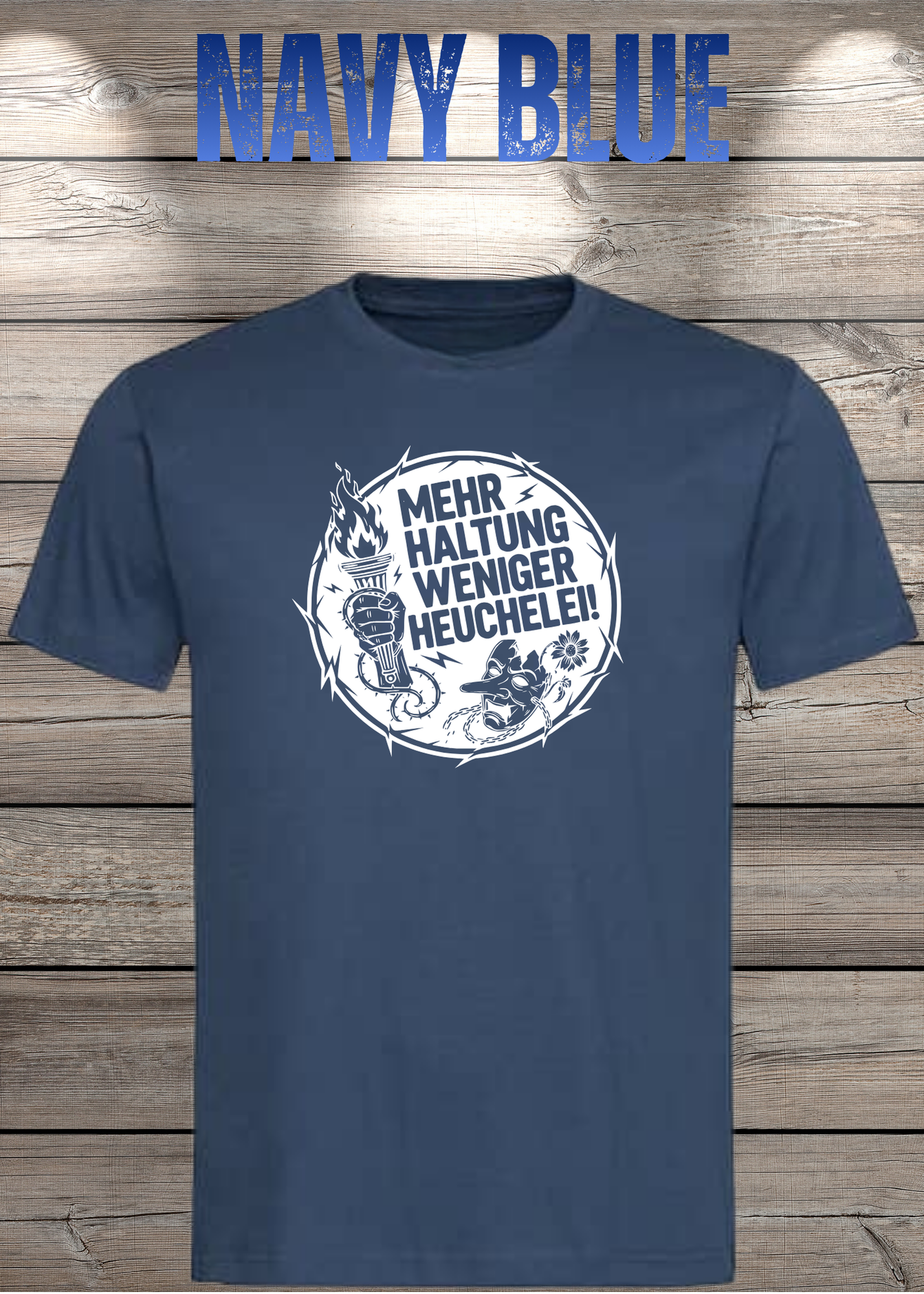 Unisex T-Shirt Mehr Haltung weniger Heuchelei