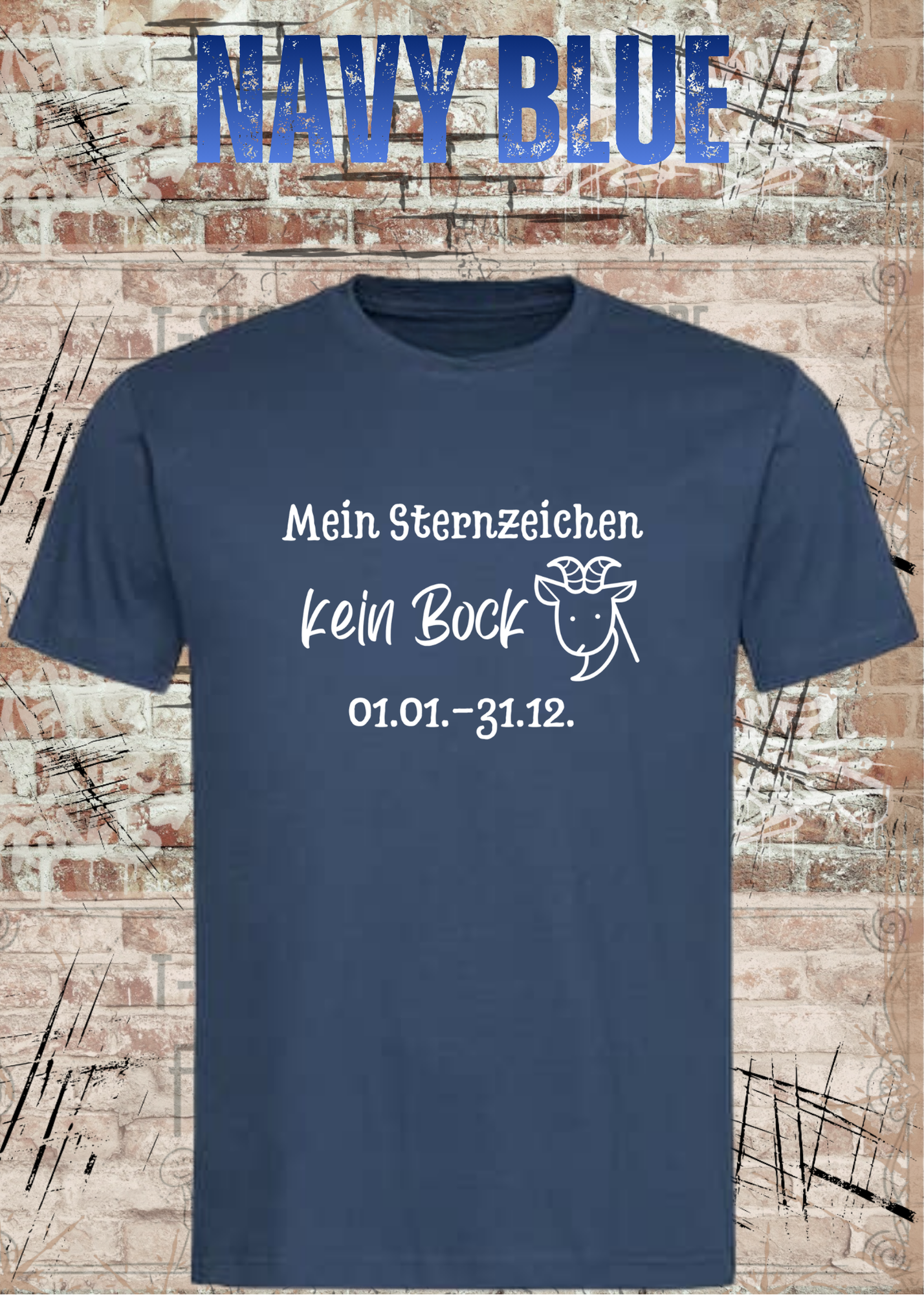 Mein Sternzeichen Kein Bock T-Shirt – Lustiges Faultier Spruch Shirt Unisex