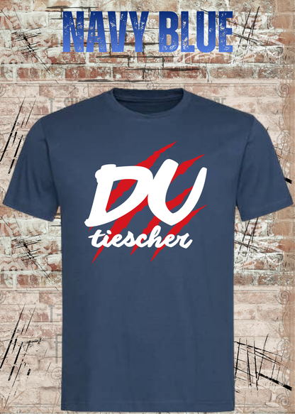 Du Tiescher – Freches Dialekt T-Shirt | Rockiges Statement Shirt | FunnyZoom