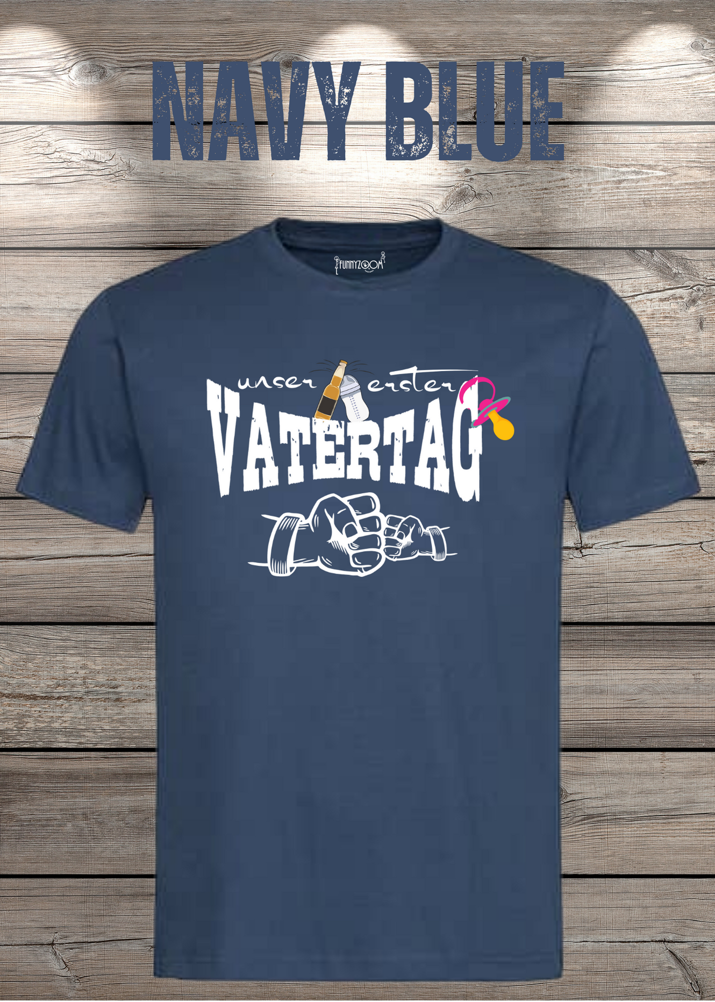 Herren T-Shirt für Papas mit Mädels Unser erster Vatertag Partnerschirt Vater Tochter T-Shirt Geschenkidee Witziges Papa T-Shirt