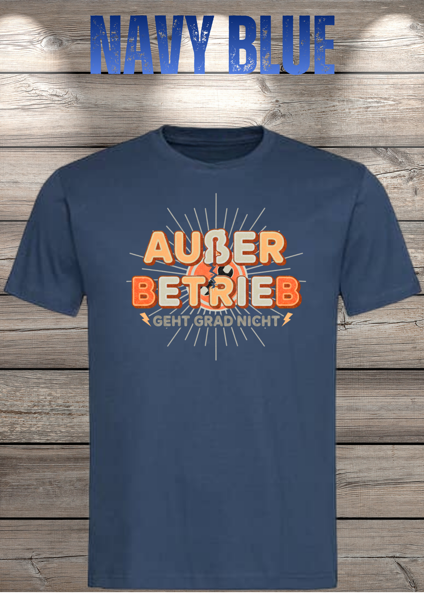 T-Shirt 'Außer Betrieb' - Witziges Spruch-Shirt für Ruhesuchende
