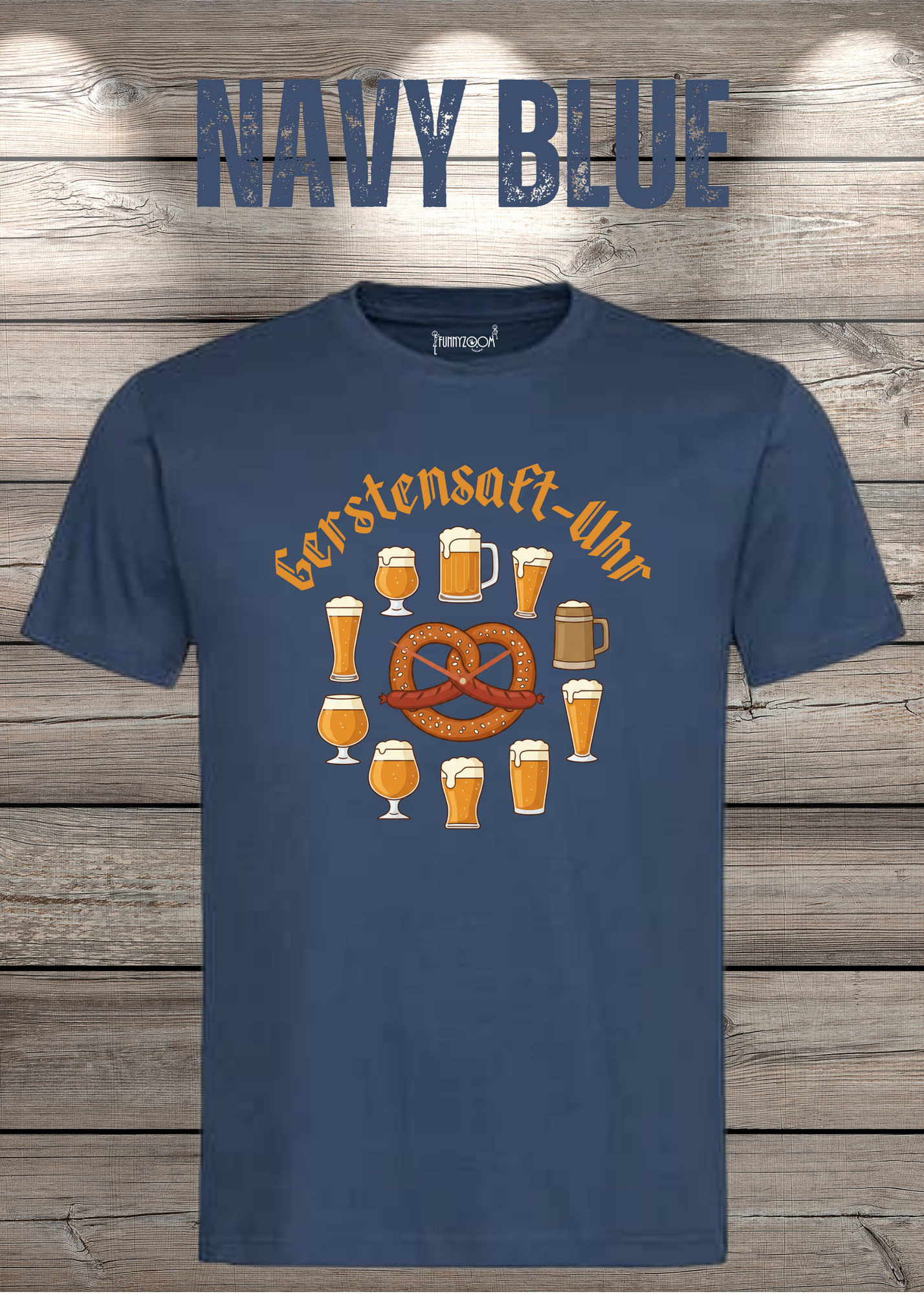 T-Shirt Gerstensaft Uhr Bieruhr Geschenkidee T-Shirt Freizeit T-Shirt Unisex in vielen Farben und Größen